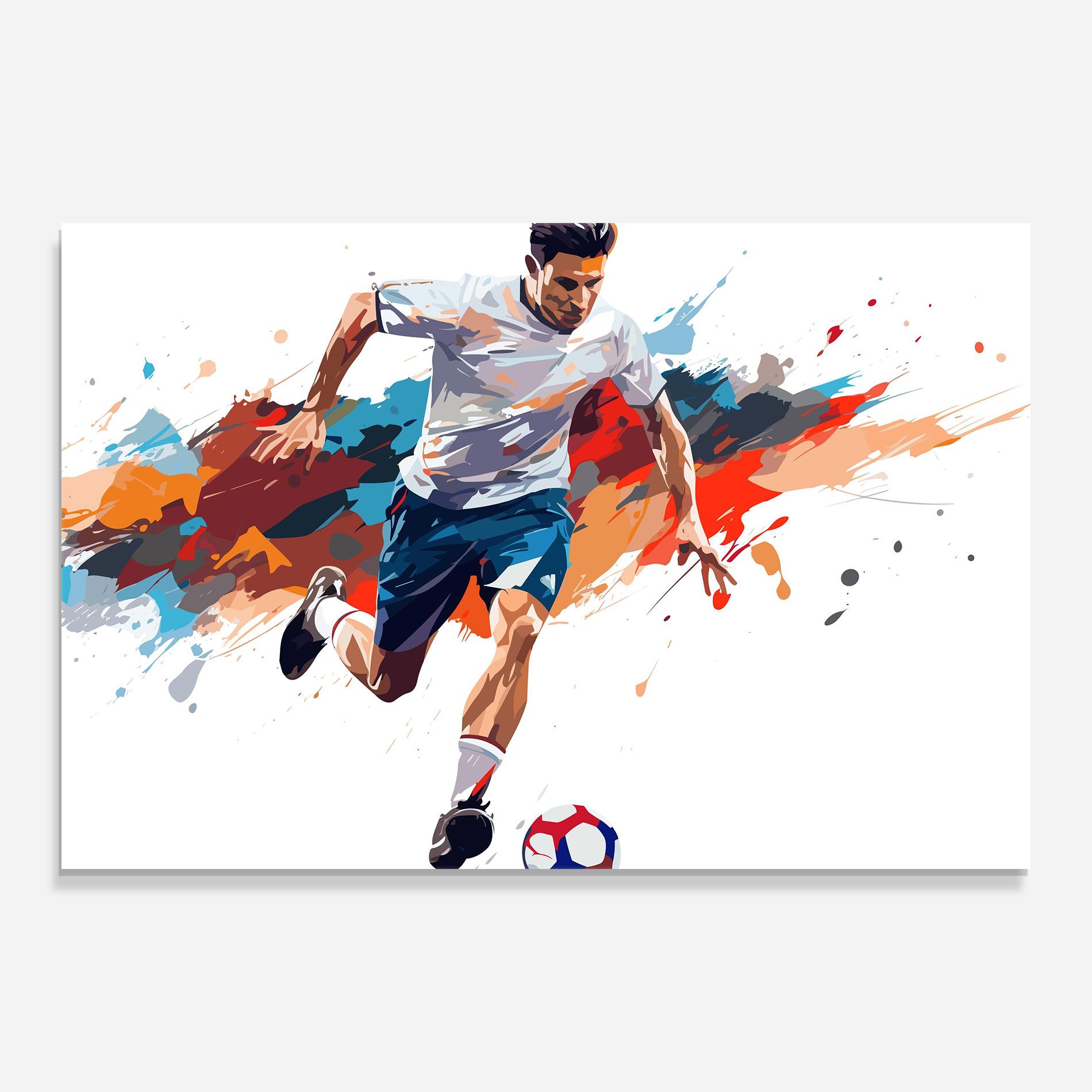 Grey Blue Football mockup 0