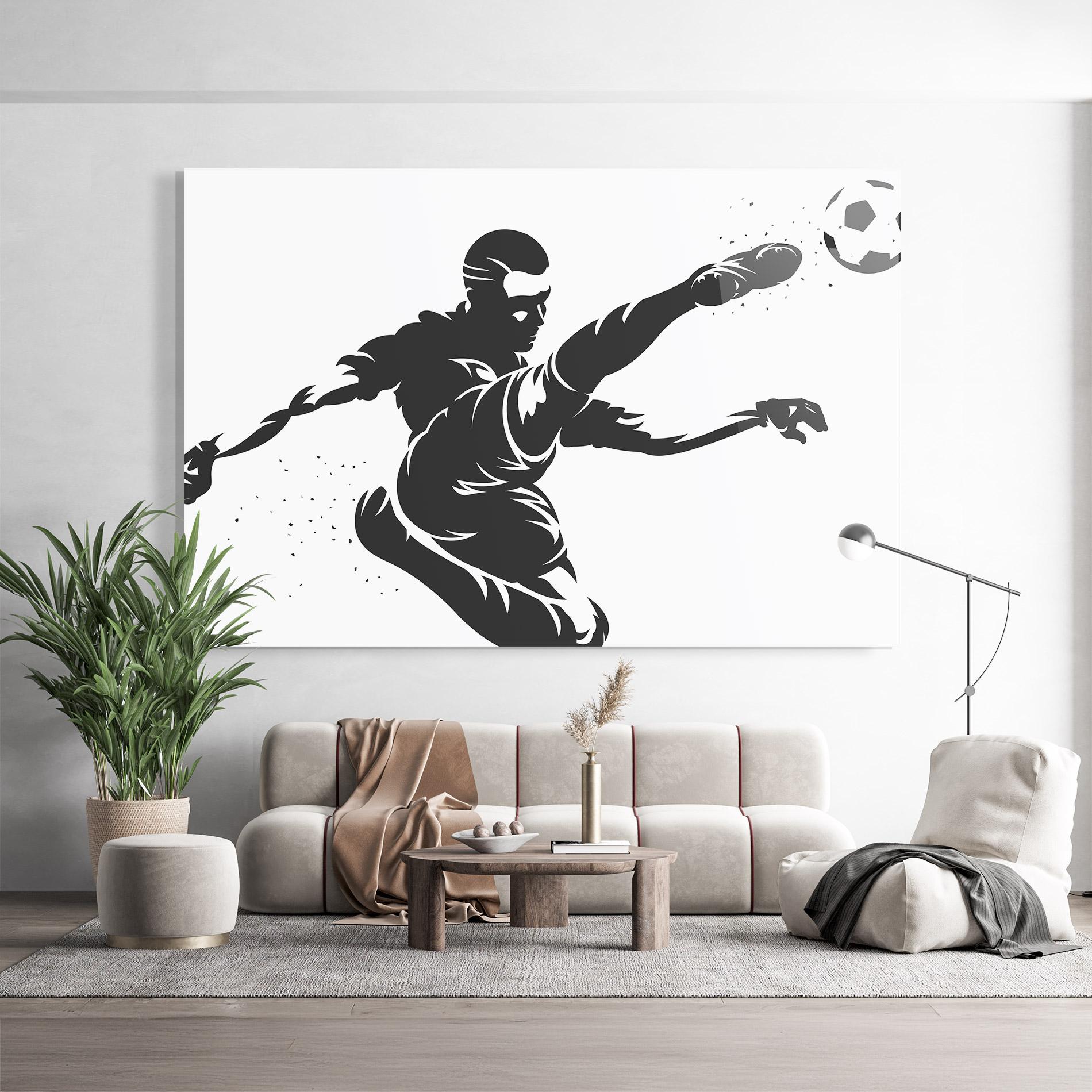 Glasbild Air Football mockup 9