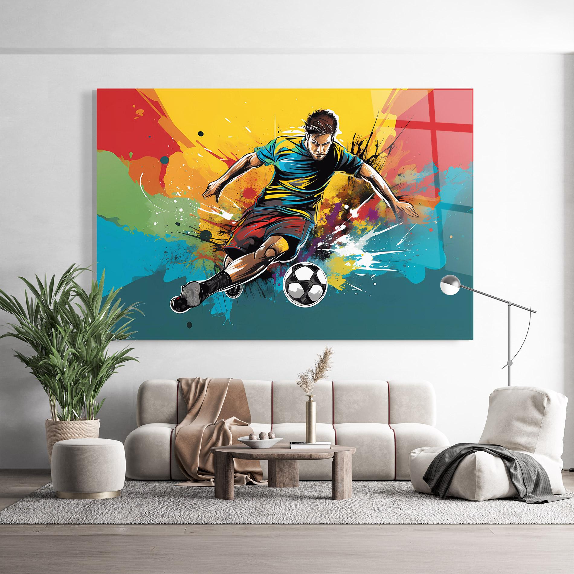 Glasbild Ball Blitz mockup 9