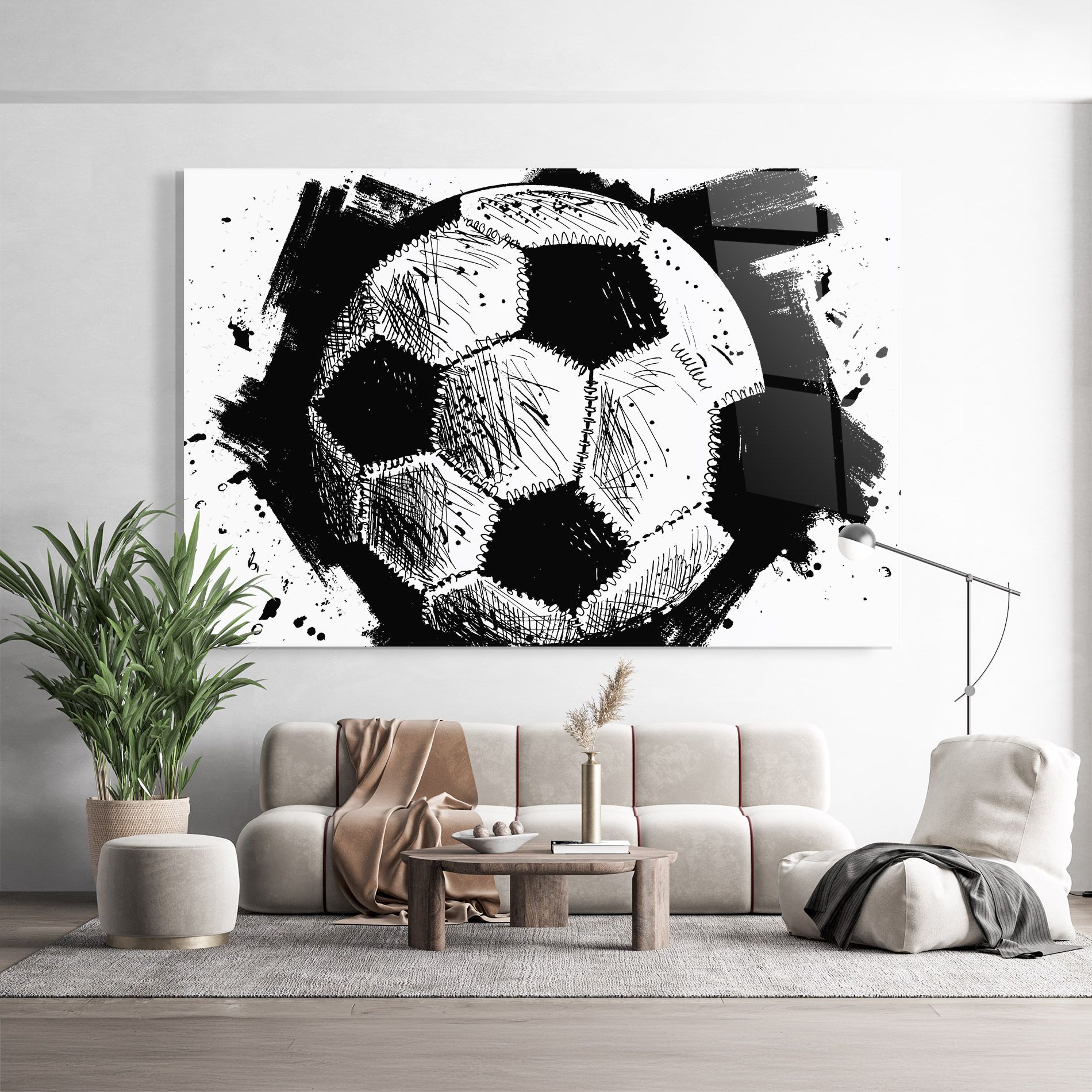 Black Line Football mockup 9