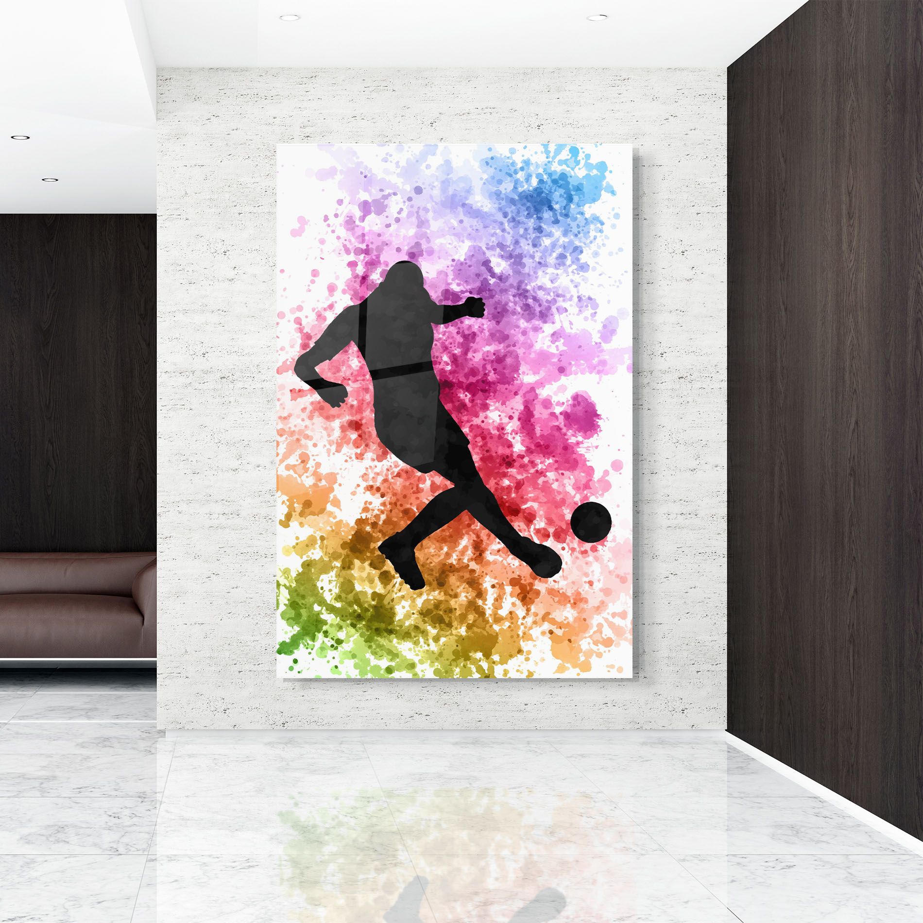 Colorful Art Football mockup 9