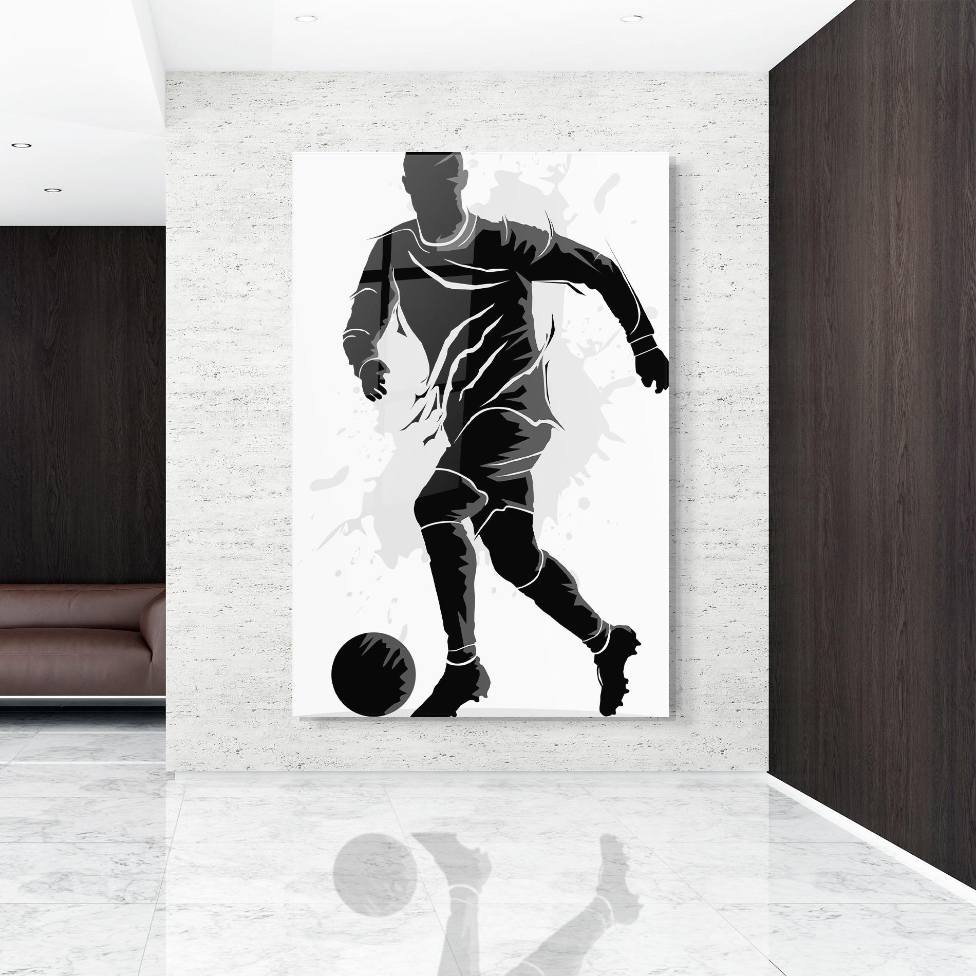 Glasbild Football Shadow mockup 9