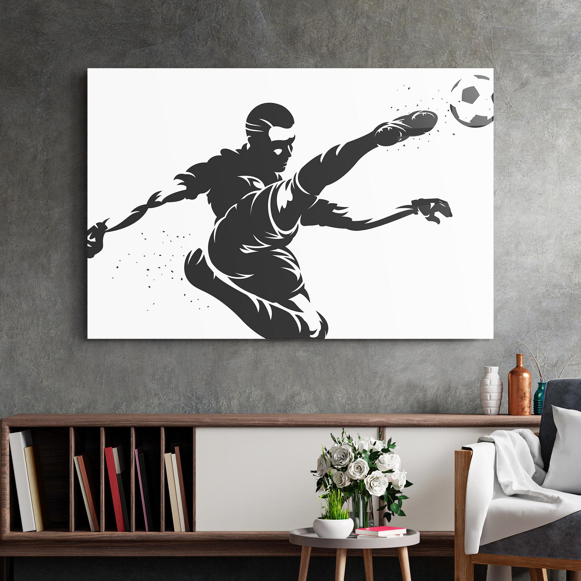 Glasbild Air Football mockup 2