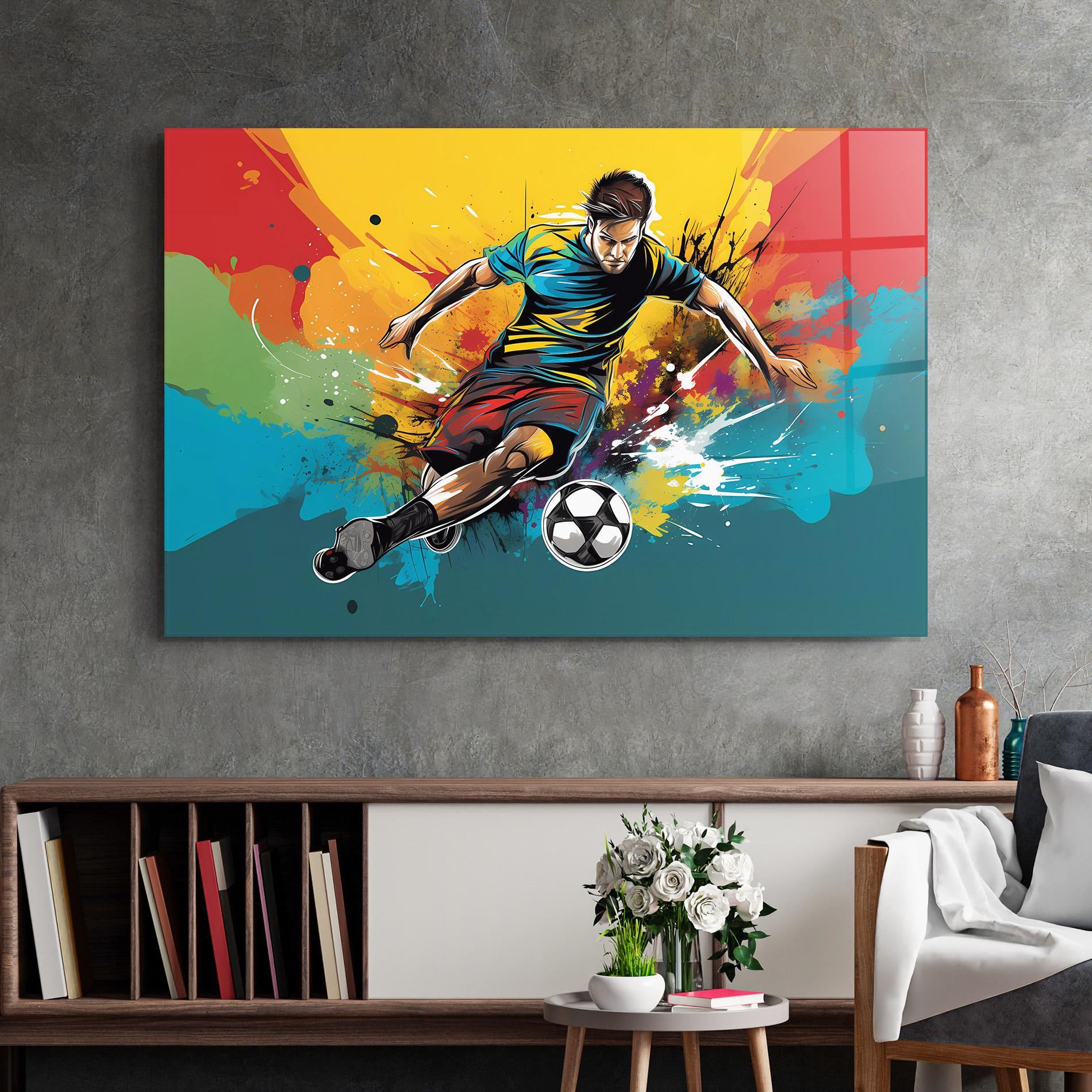 Glasbild Ball Blitz mockup 2