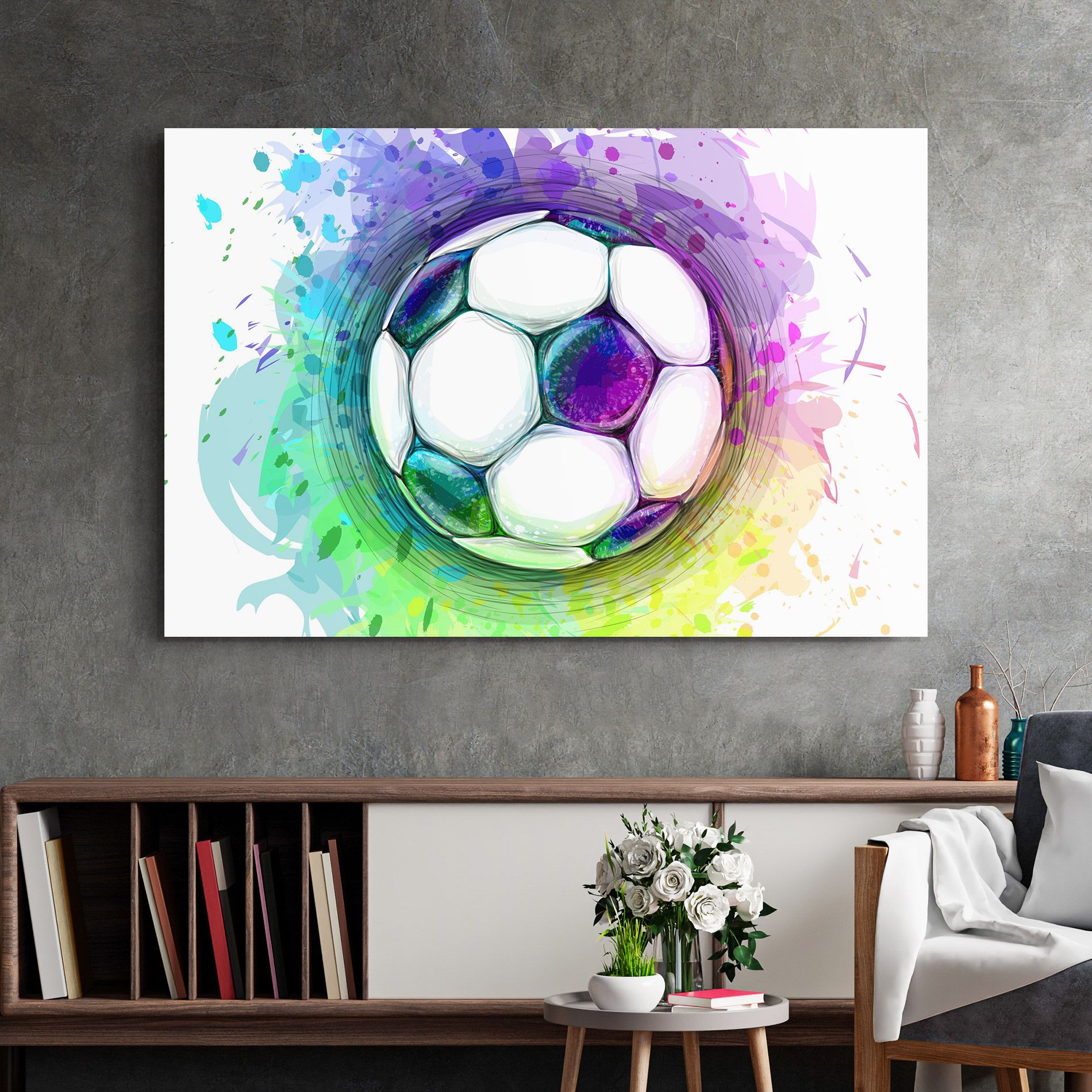 Colorful Football mockup 2