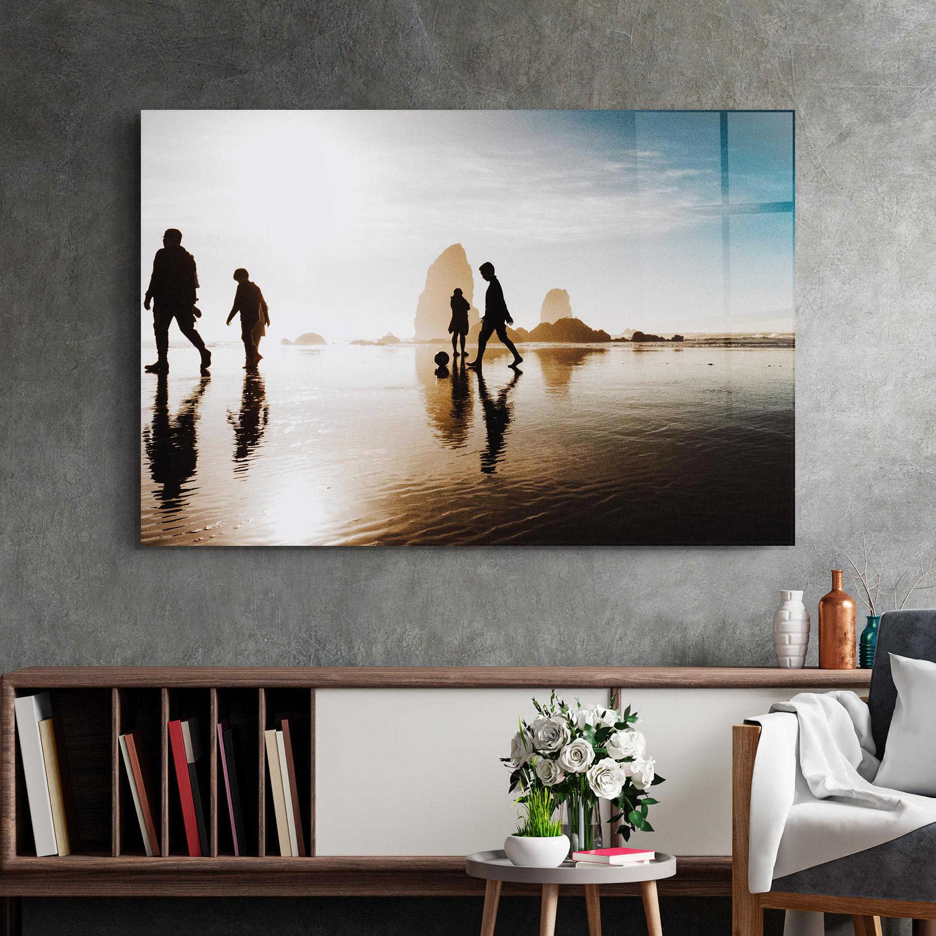 Glasbild Football On Water mockup 2