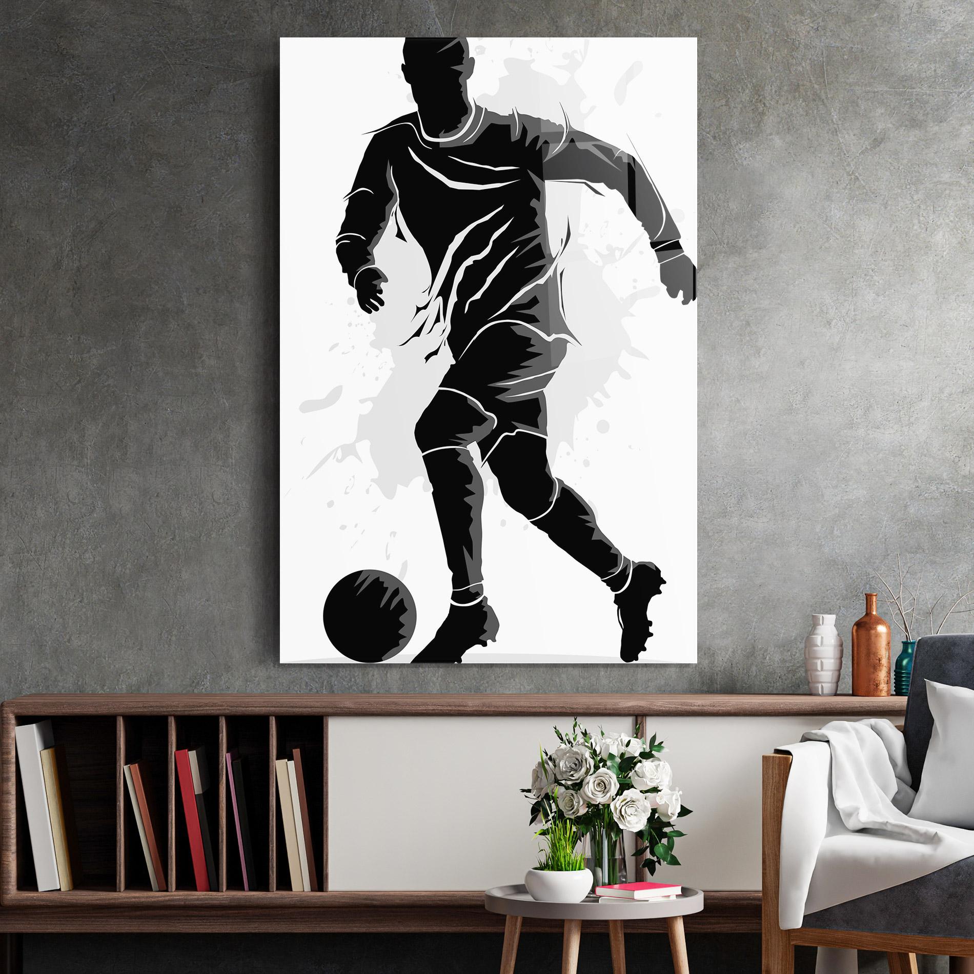 Glasbild Football Shadow mockup 2