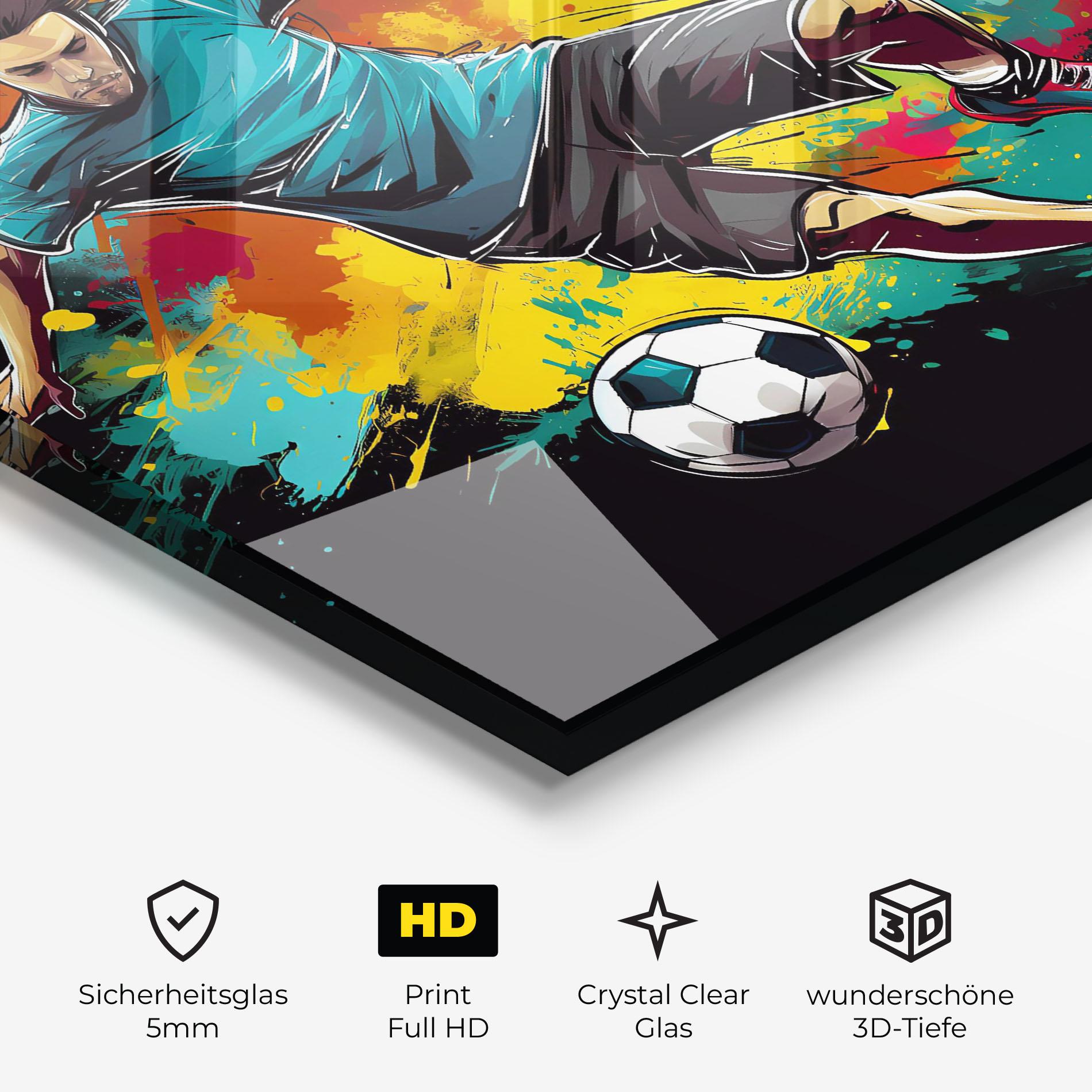 Glasbild Foot Force mockup 3