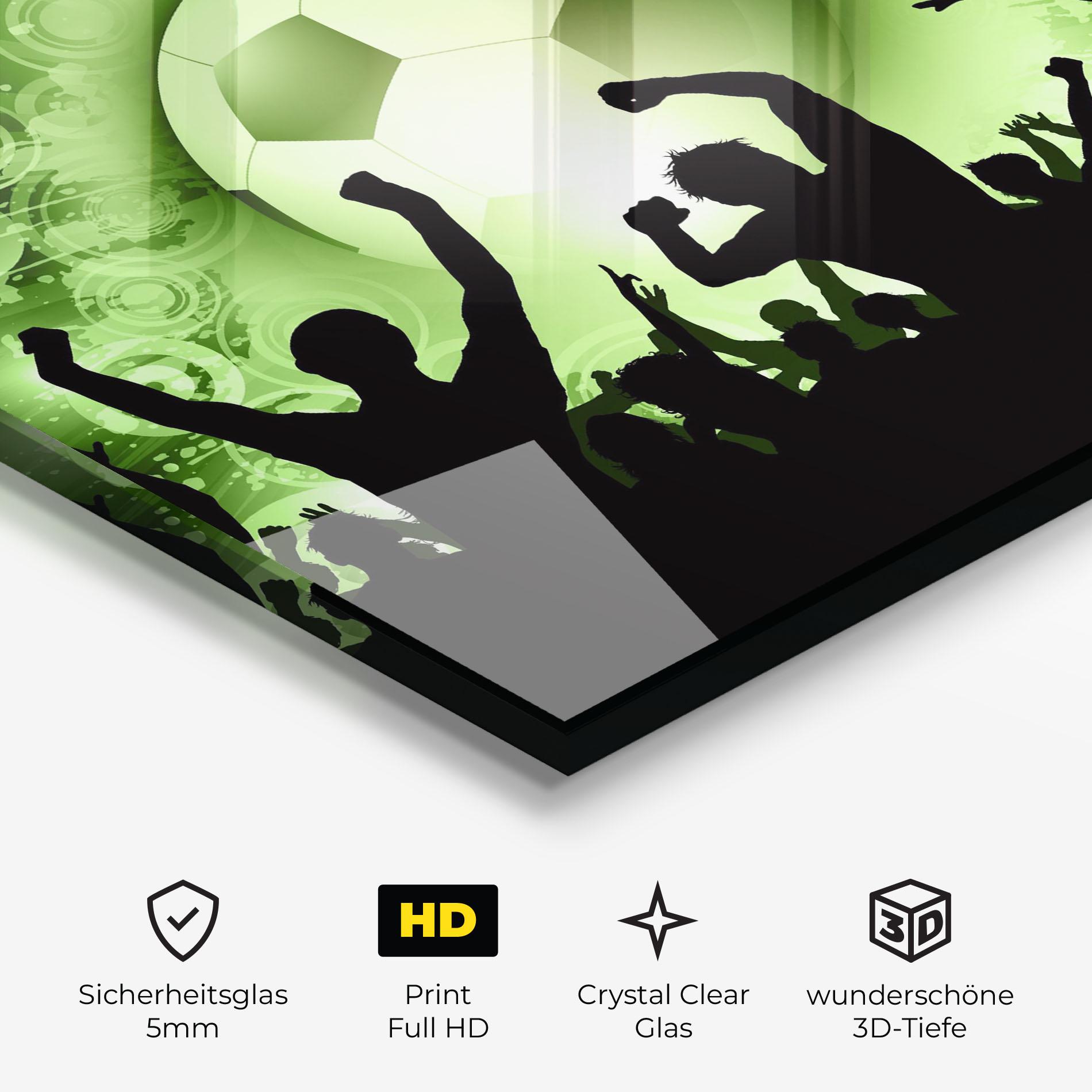 Glasbild Football Crowd mockup 3