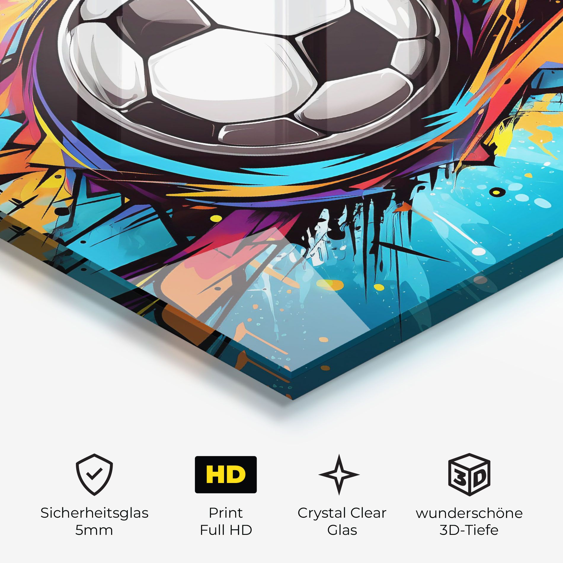 Graffiti Football Flight mockup 3