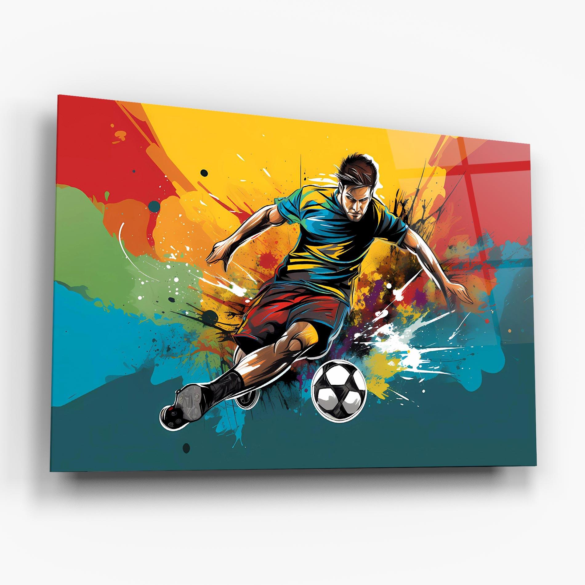 Glasbild Ball Blitz mockup 6