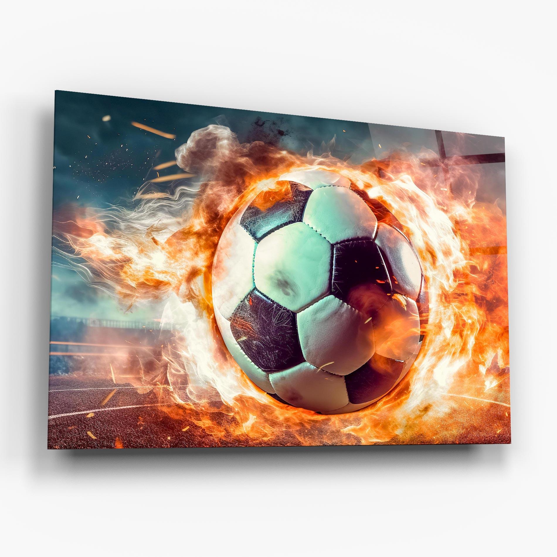 Glasbild Football Explosion mockup 6