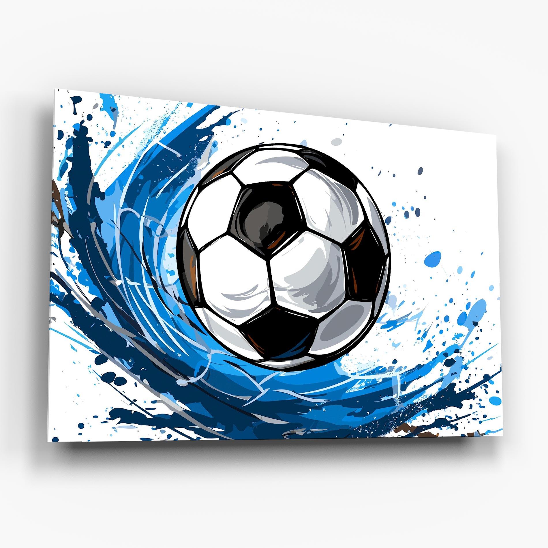Glasbild Football Wave mockup 6