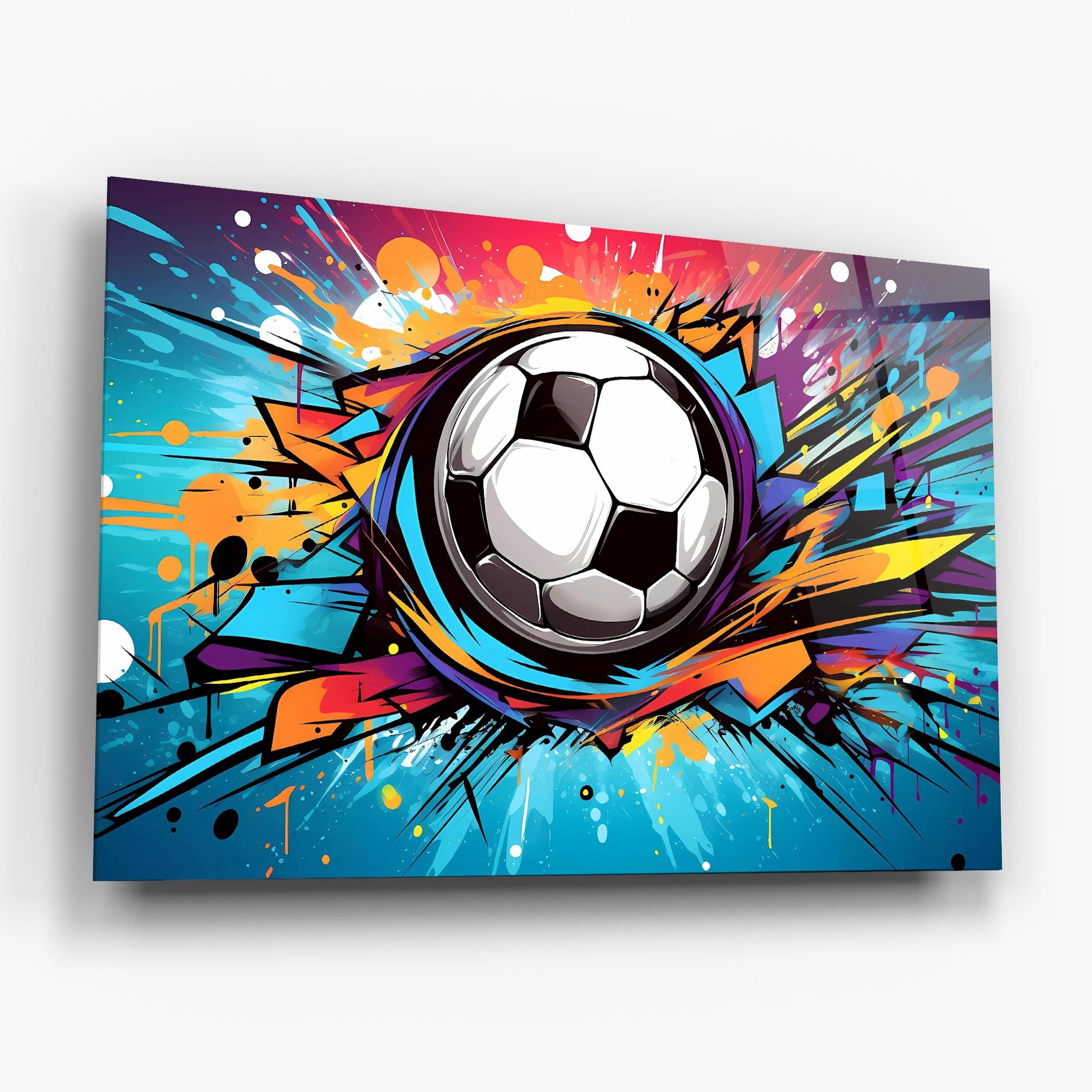 Graffiti Football Flight mockup 6