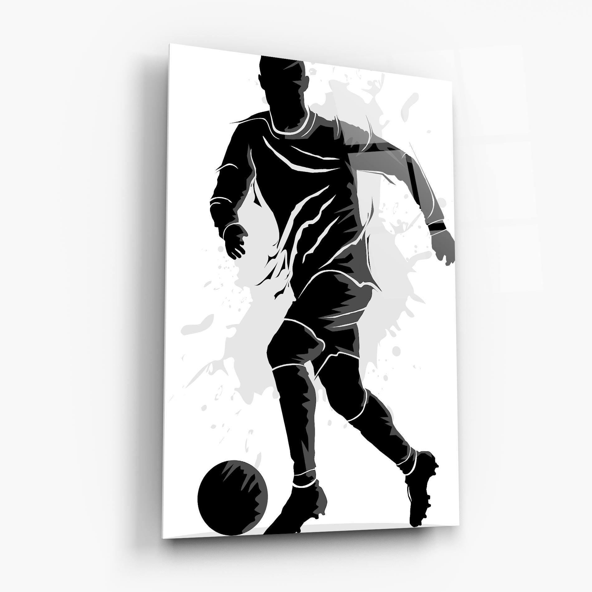 Glasbild Football Shadow mockup 6
