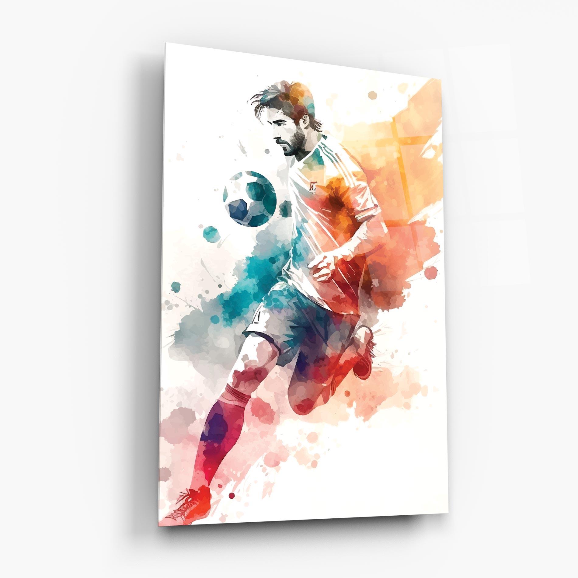 Glasbild Football Watercolor mockup 6