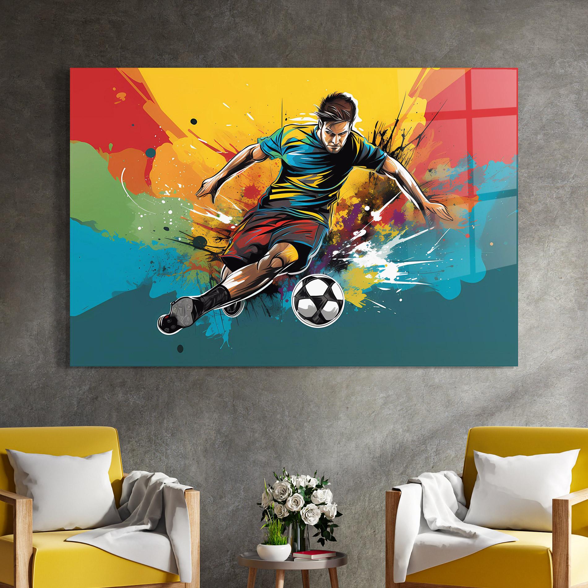 Glasbild Ball Blitz mockup 4