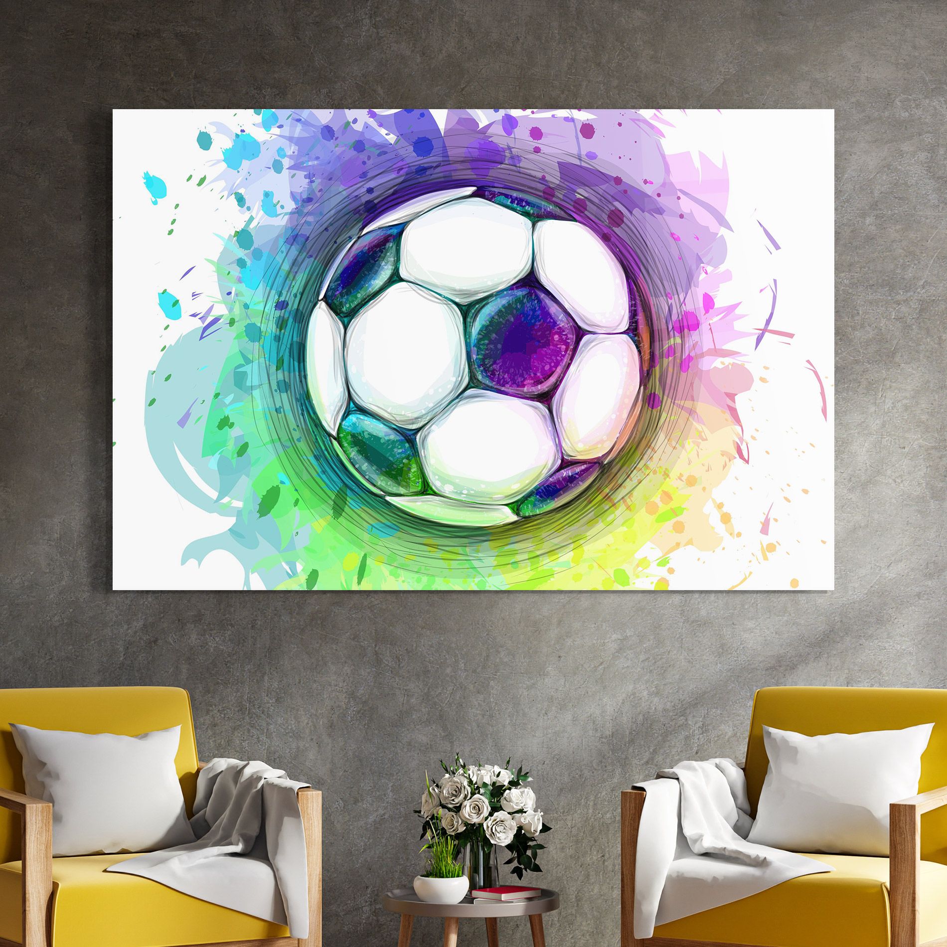 Colorful Football mockup 4