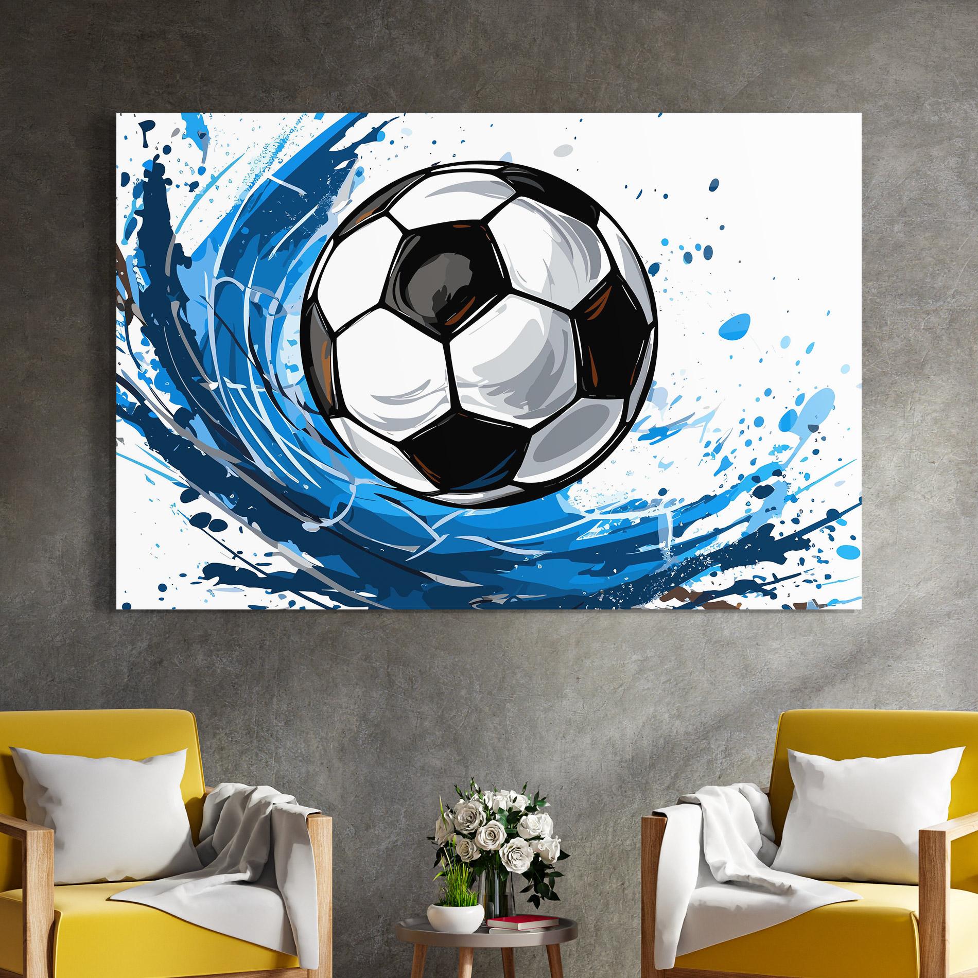 Glasbild Football Wave mockup 4