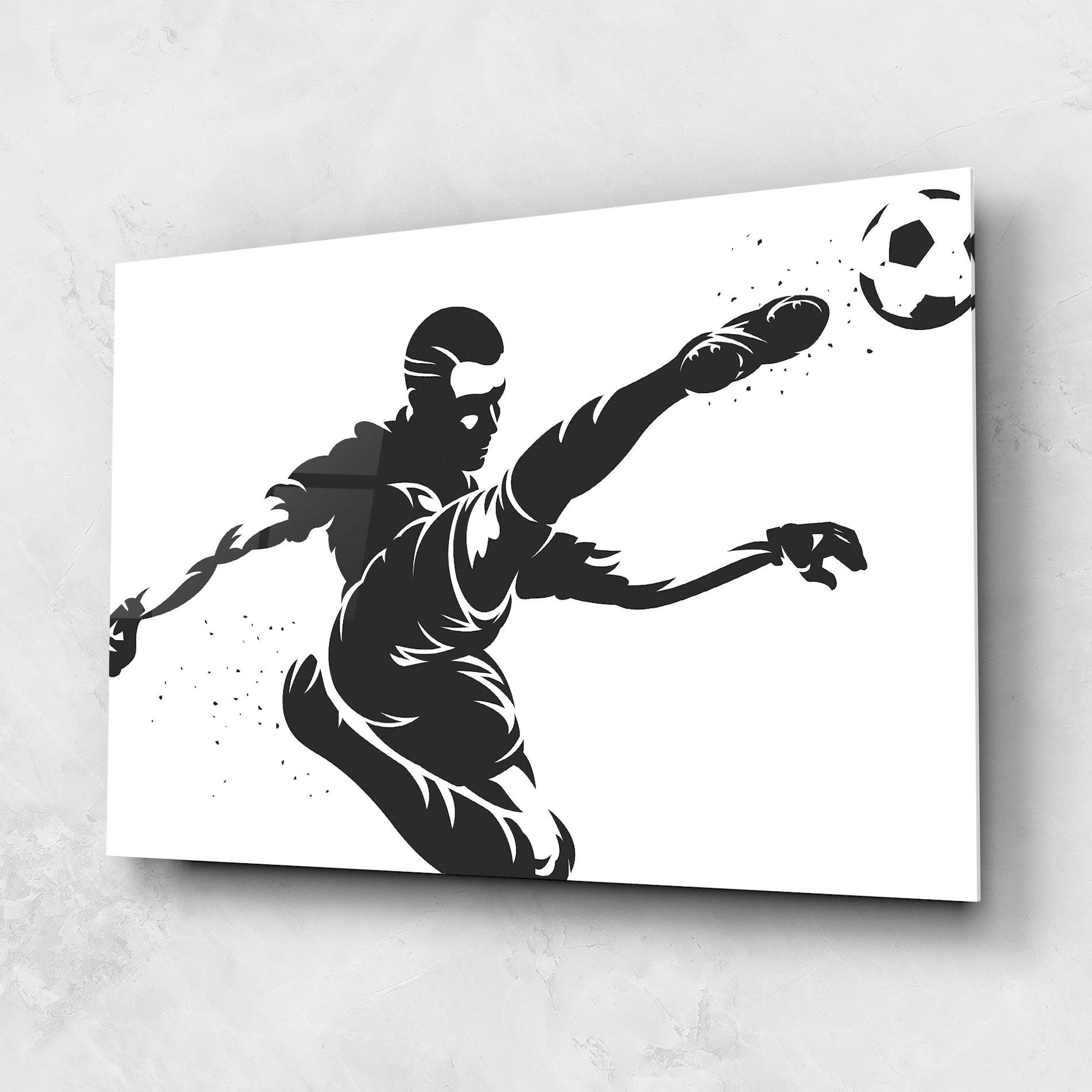 Glasbild Air Football mockup 1