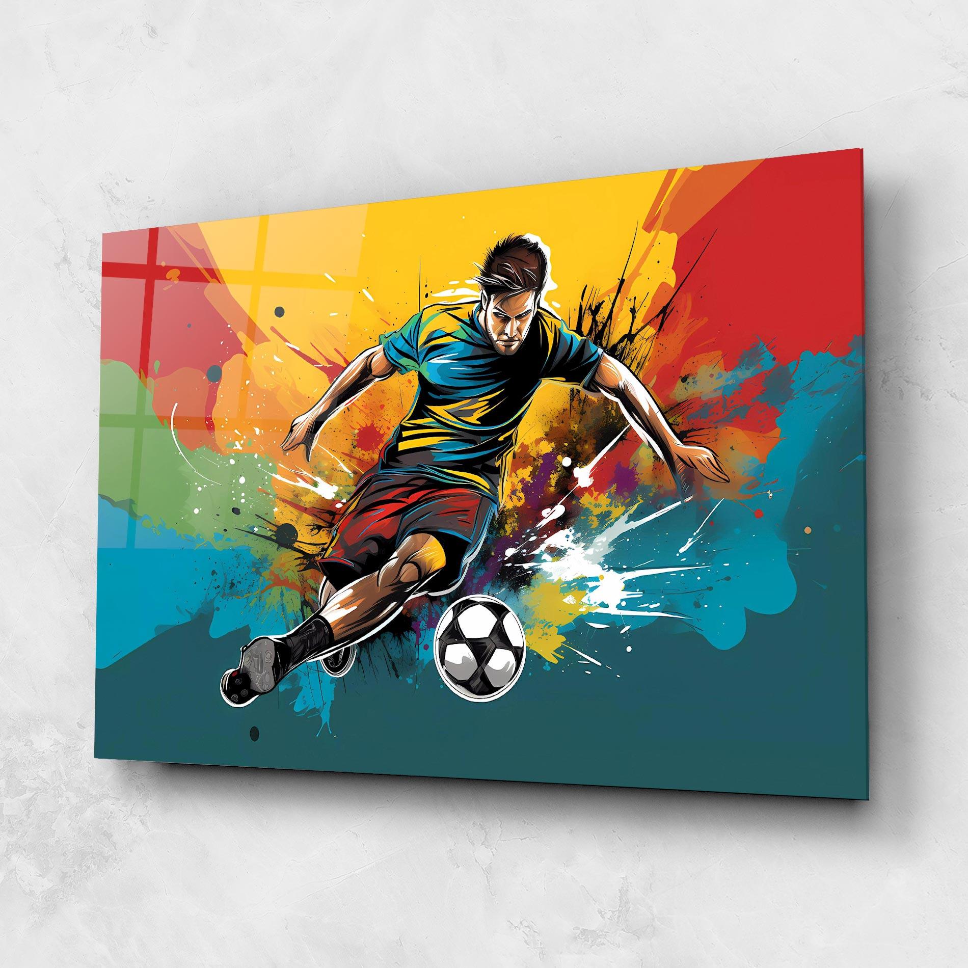 Glasbild Ball Blitz mockup 1