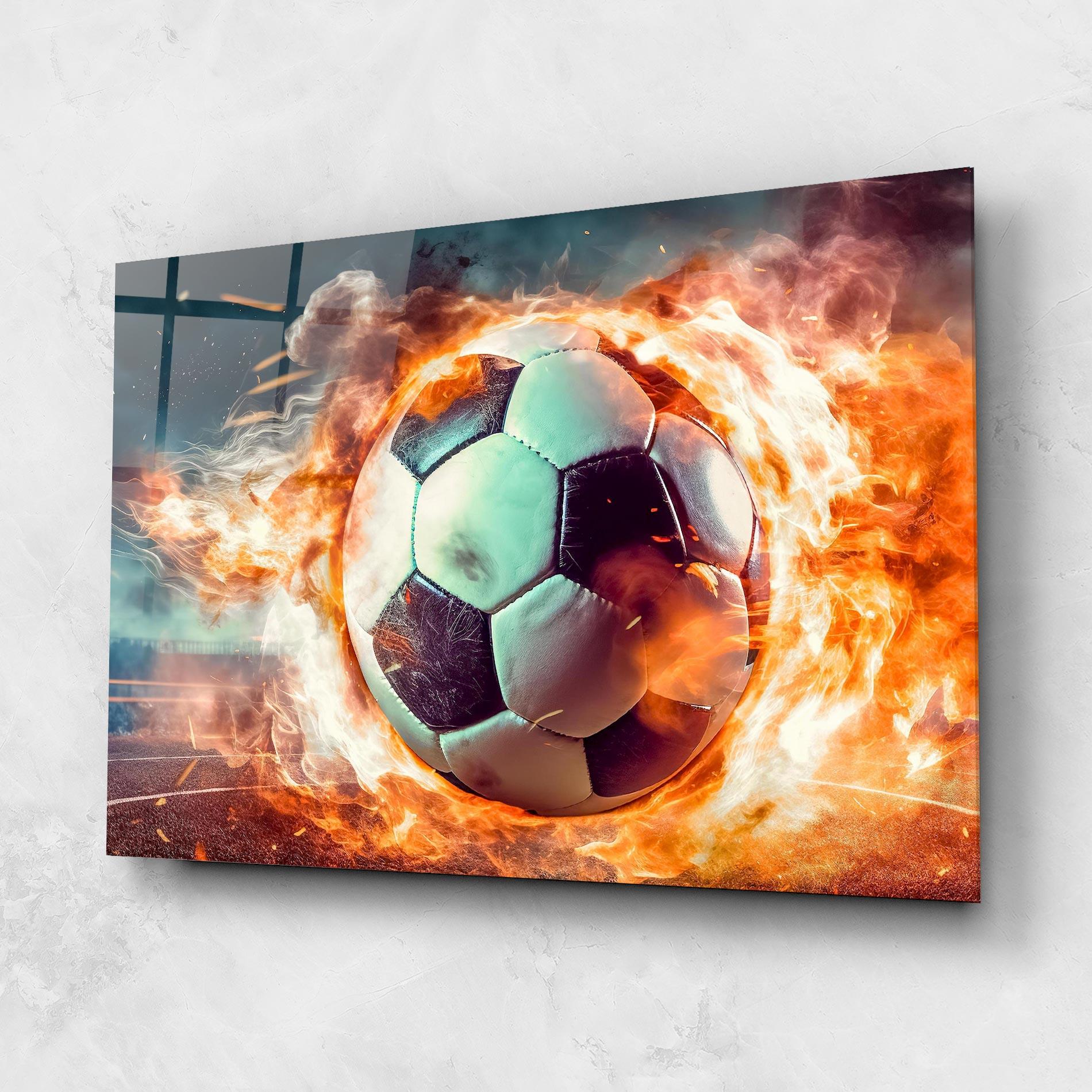 Glasbild Football Explosion mockup 1