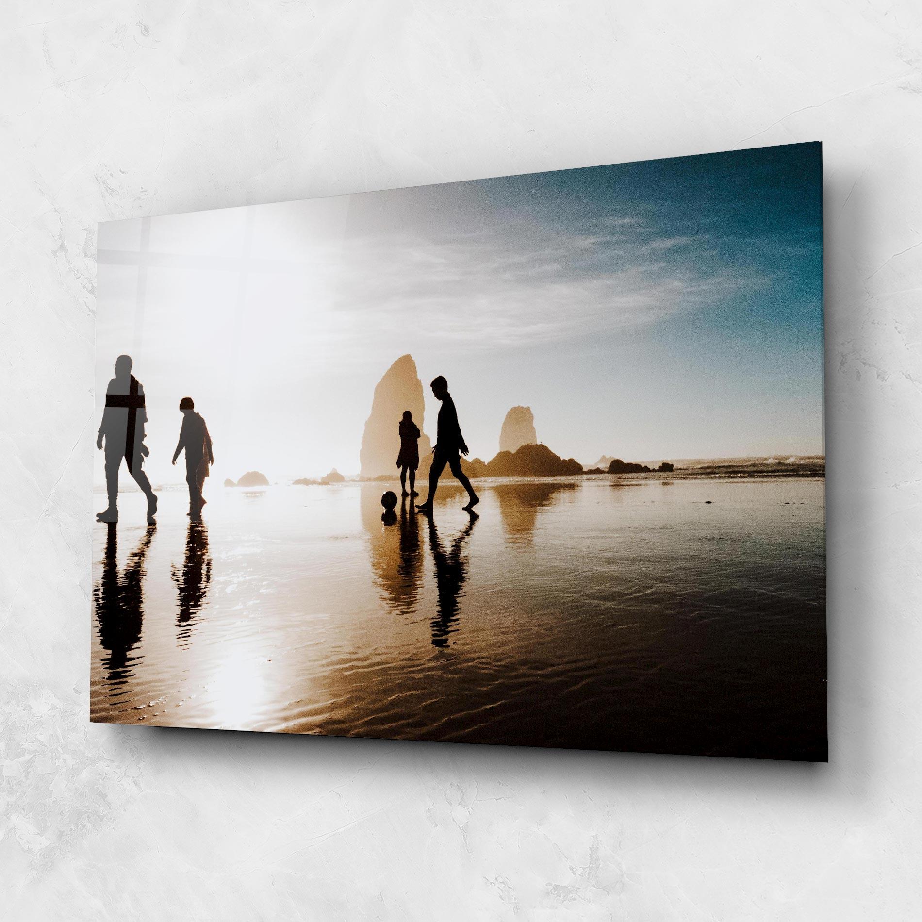 Glasbild Football On Water mockup 1