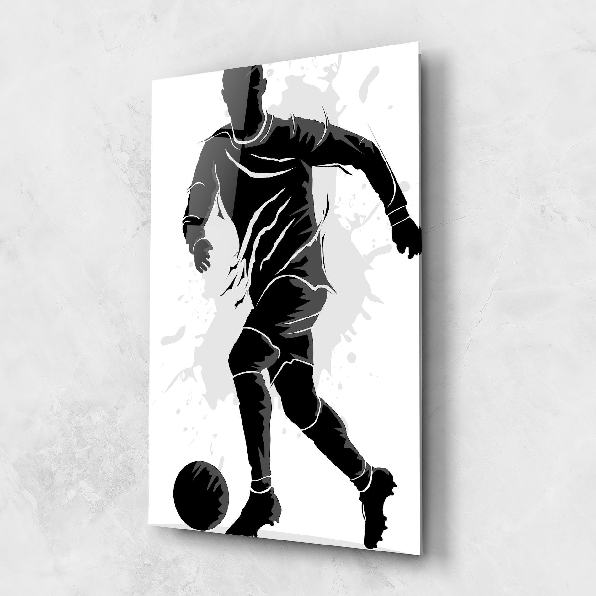 Glasbild Football Shadow mockup 1