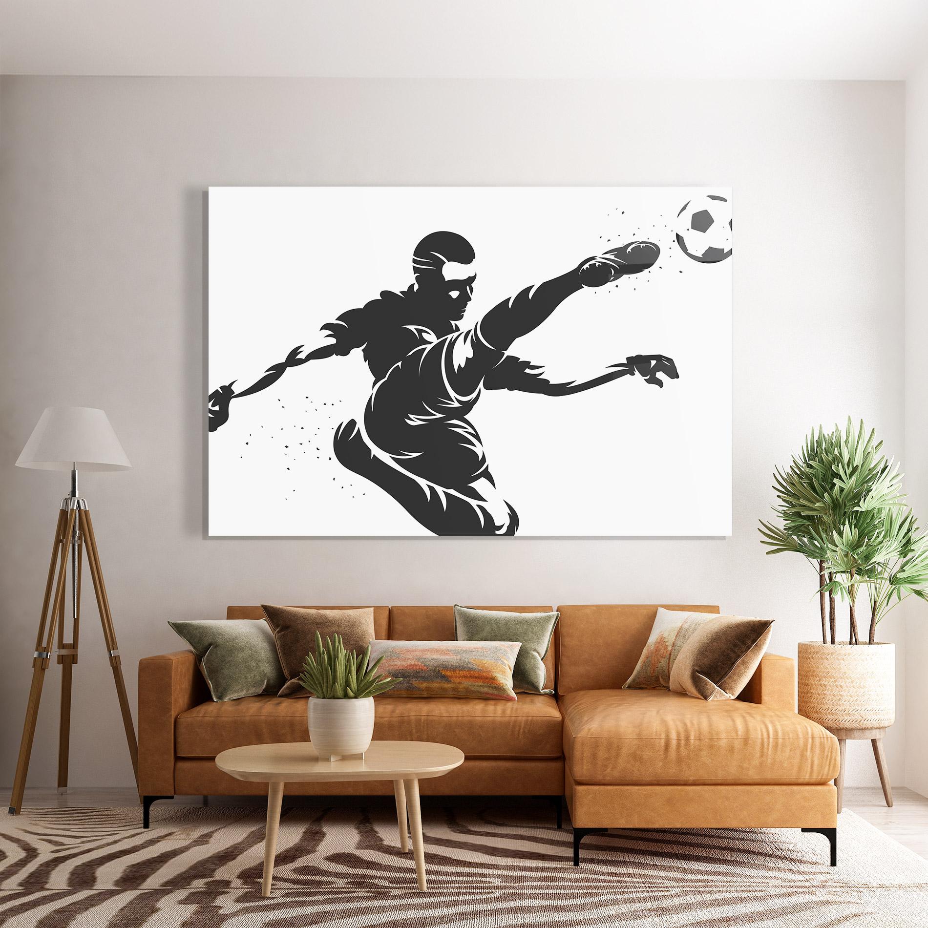 Glasbild Air Football mockup 7