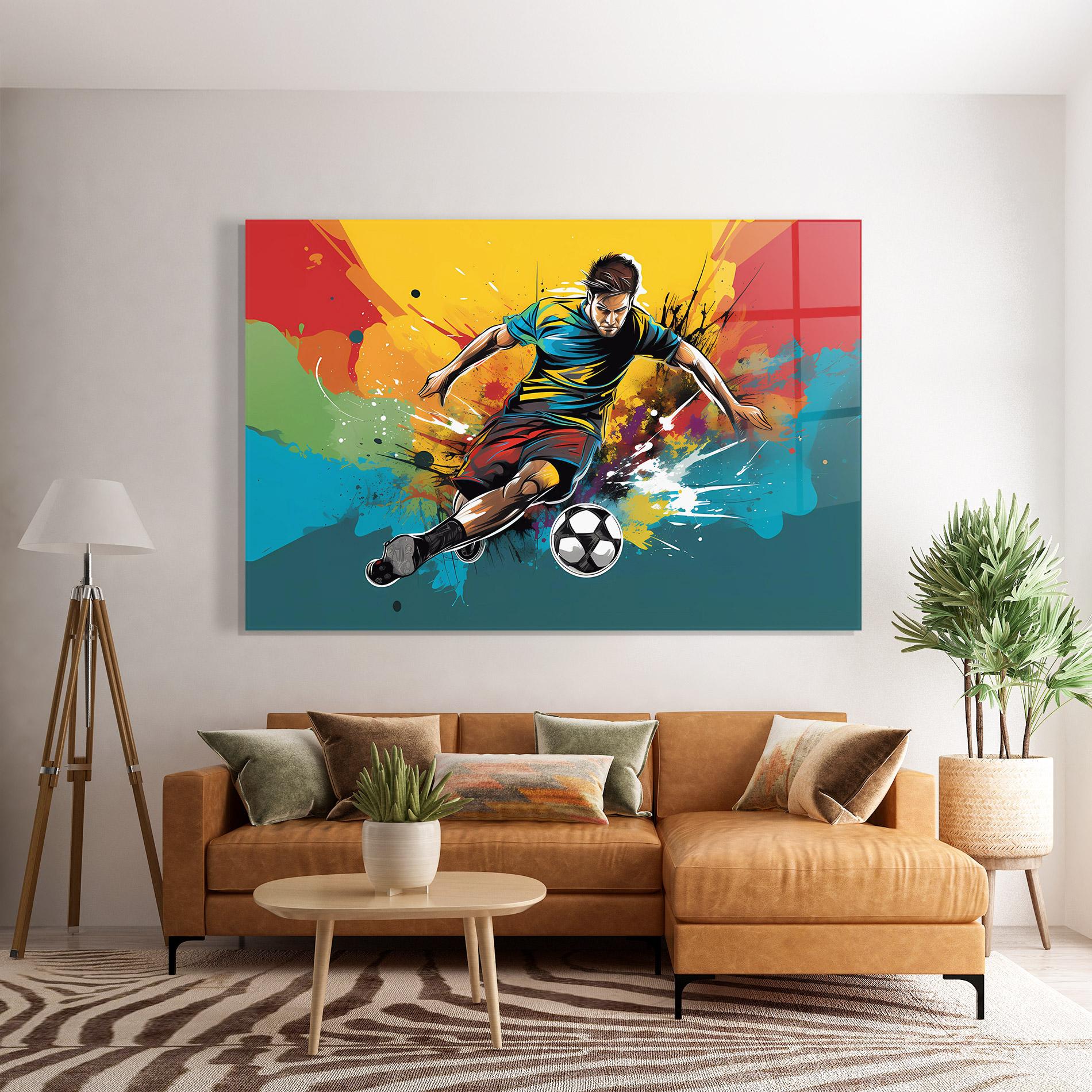 Glasbild Ball Blitz mockup 7