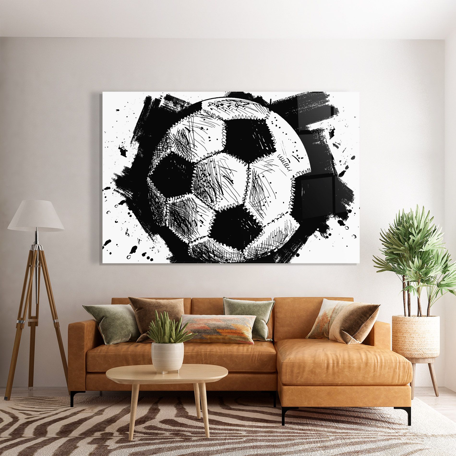 Black Line Football mockup 7