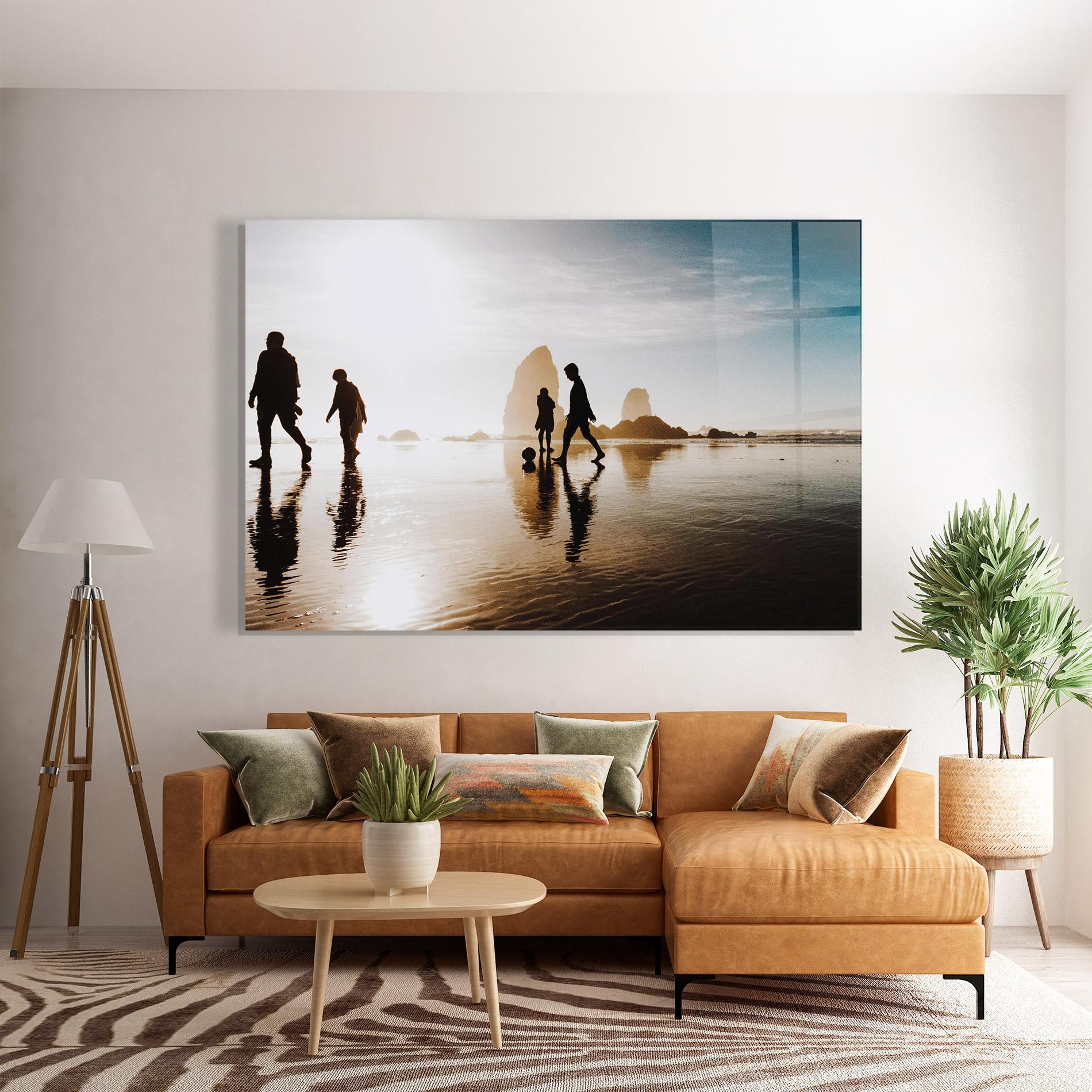 Glasbild Football On Water mockup 7