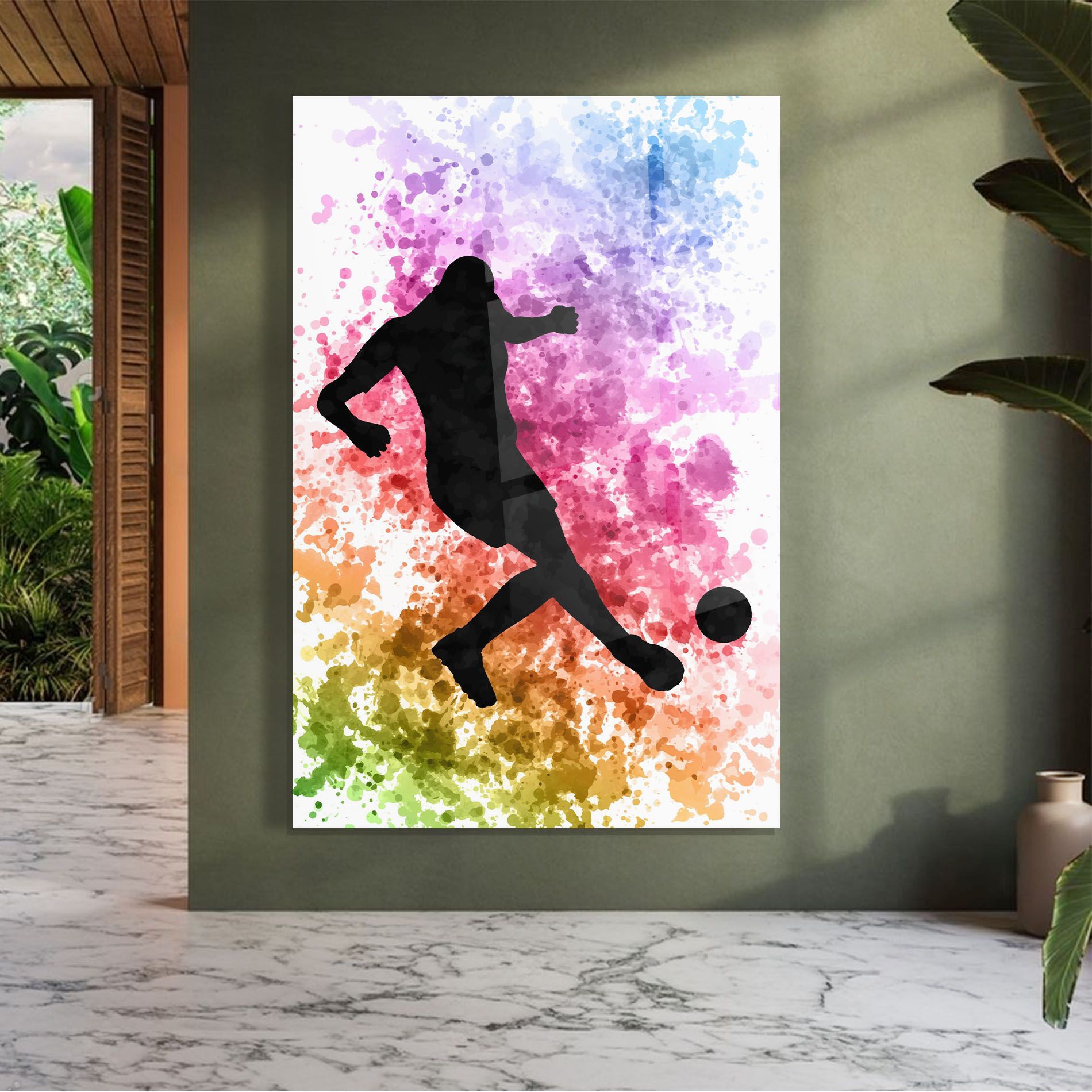 Colorful Art Football mockup 7