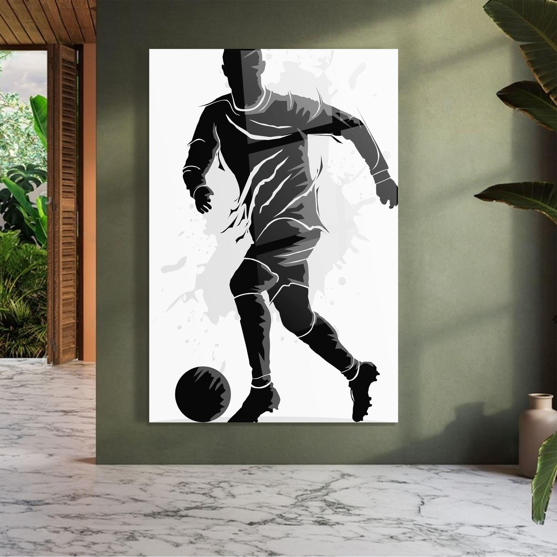 Glasbild Football Shadow mockup 7