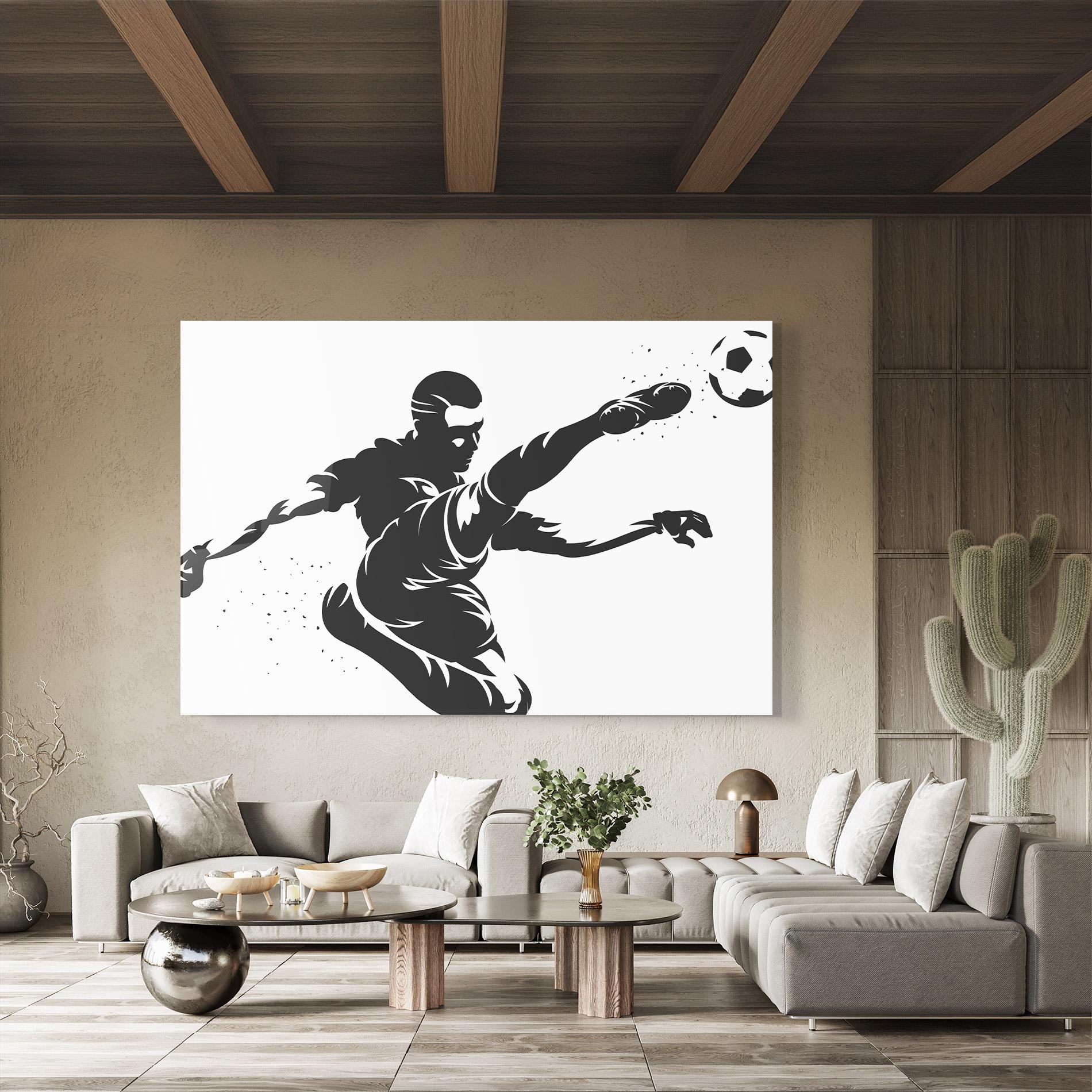 Glasbild Air Football mockup 8