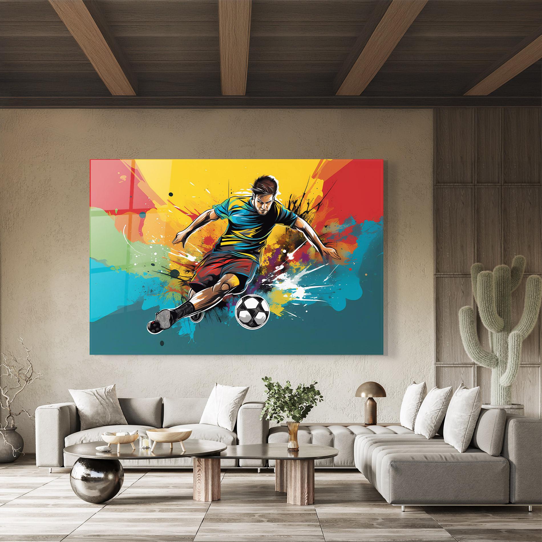 Glasbild Ball Blitz mockup 8