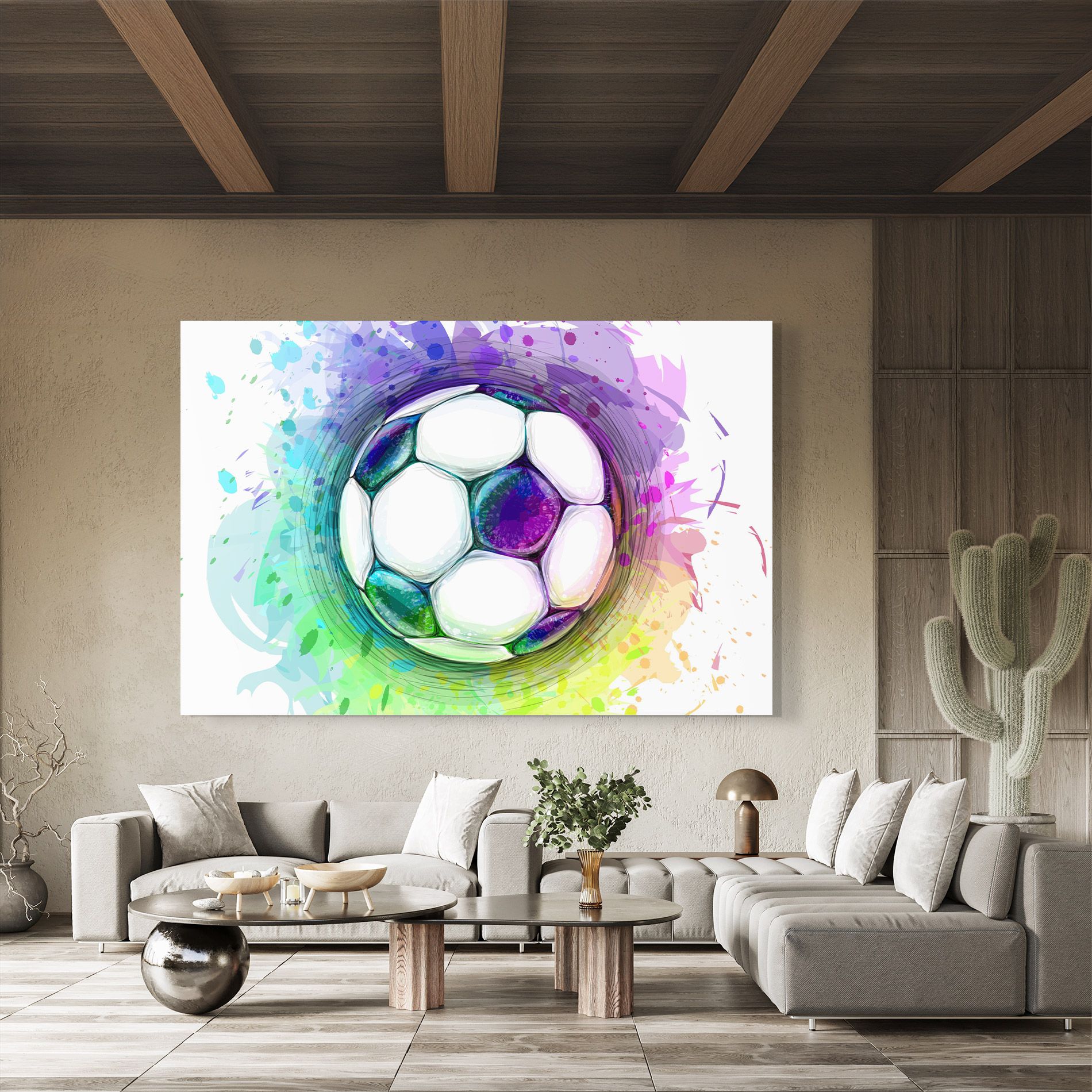 Colorful Football mockup 8