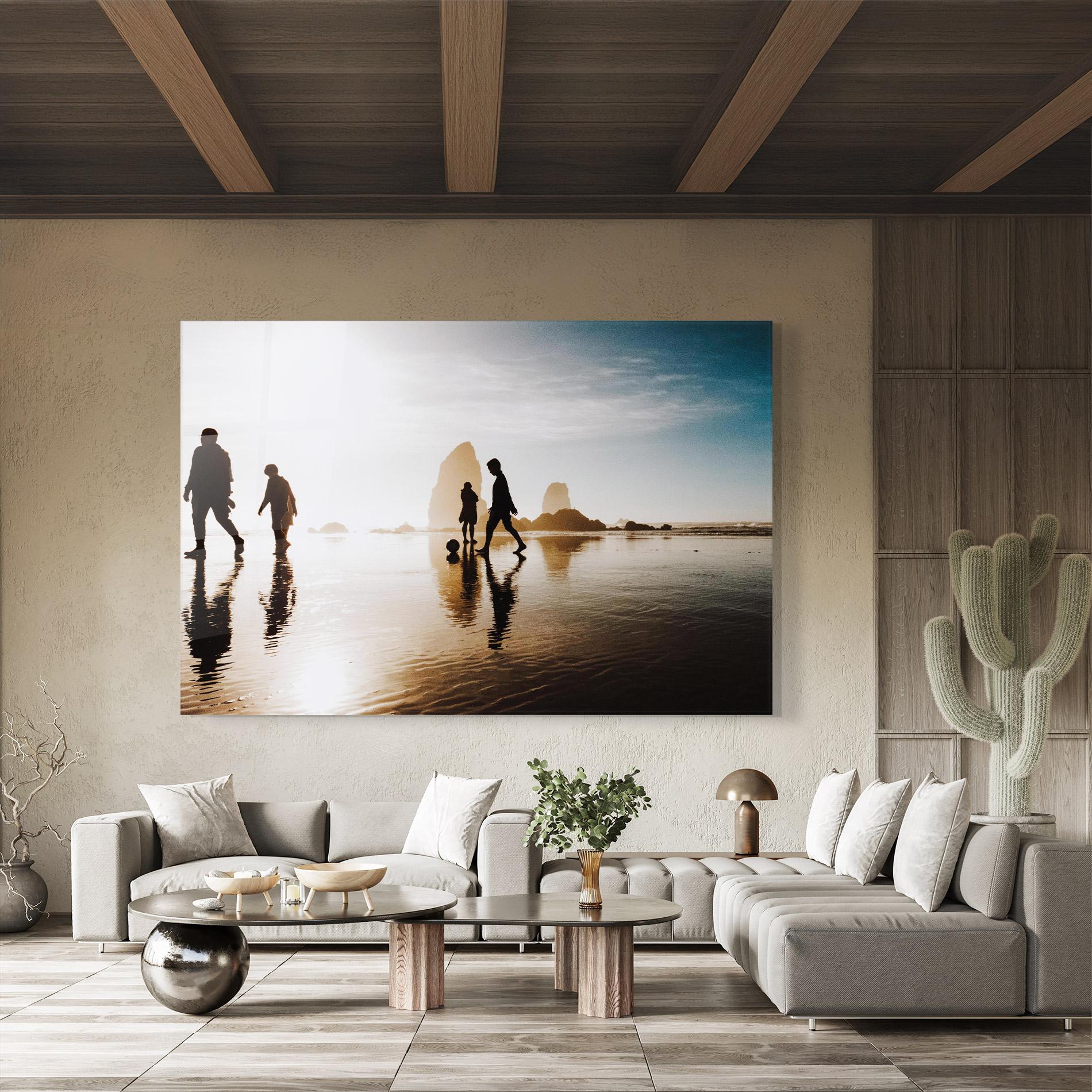 Glasbild Football On Water mockup 8