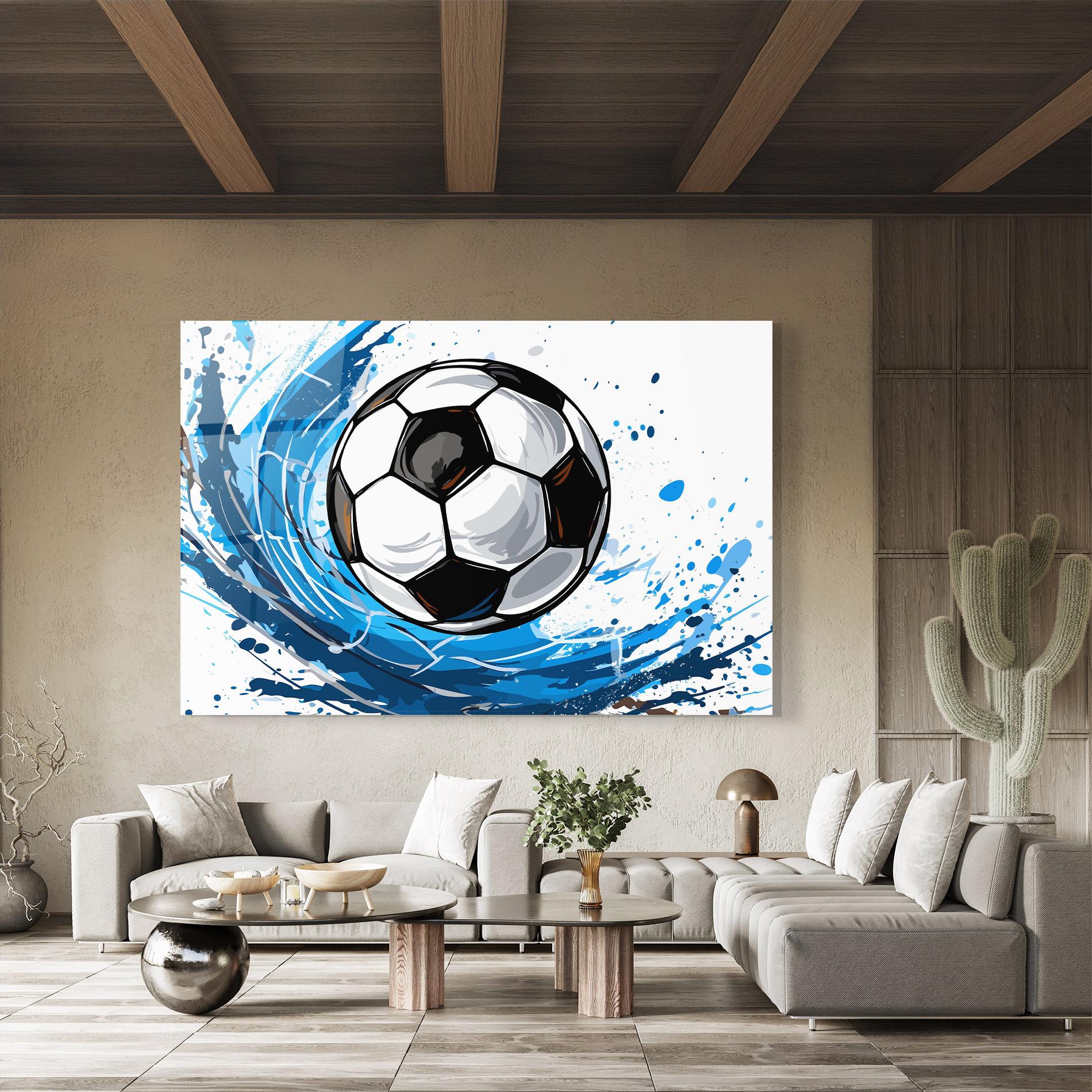 Glasbild Football Wave mockup 8