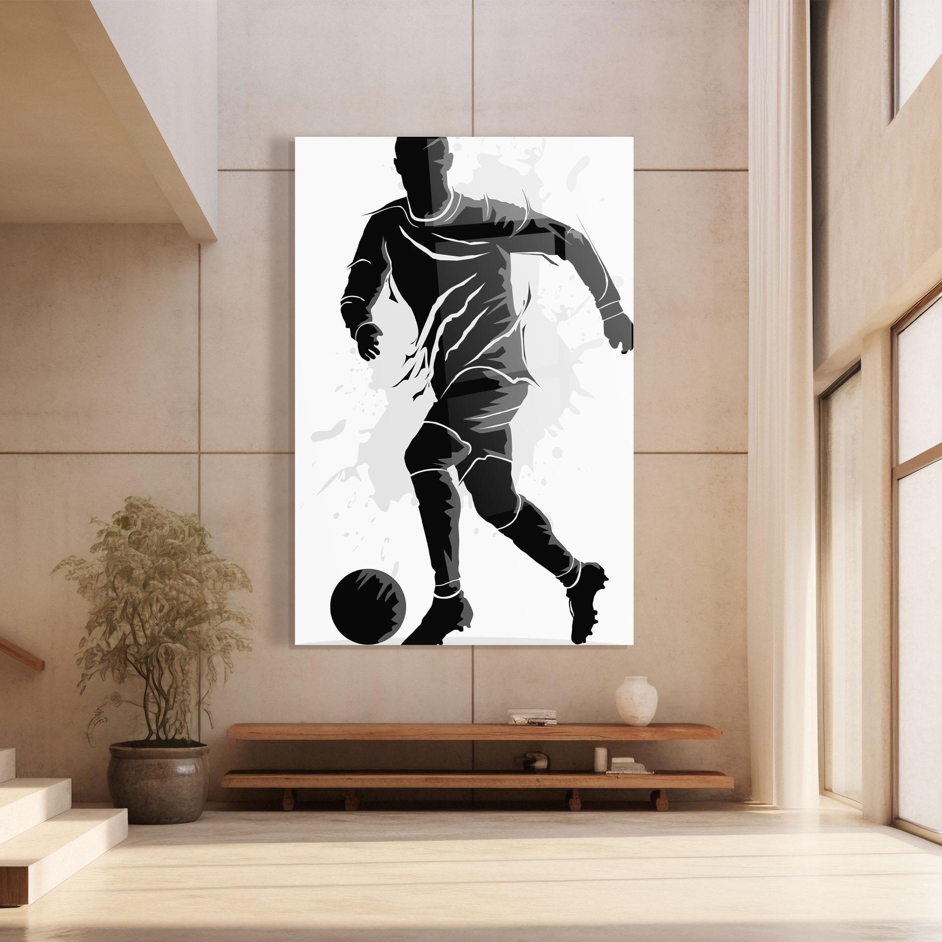 Glasbild Football Shadow mockup 8