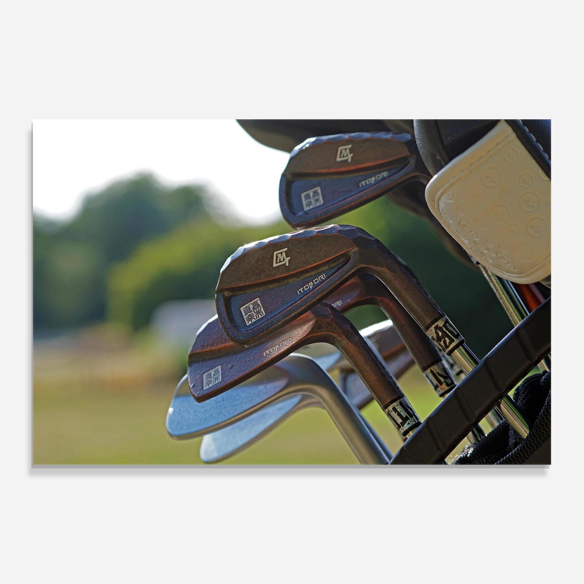 Glasbild Brown Golf Club mockup 0