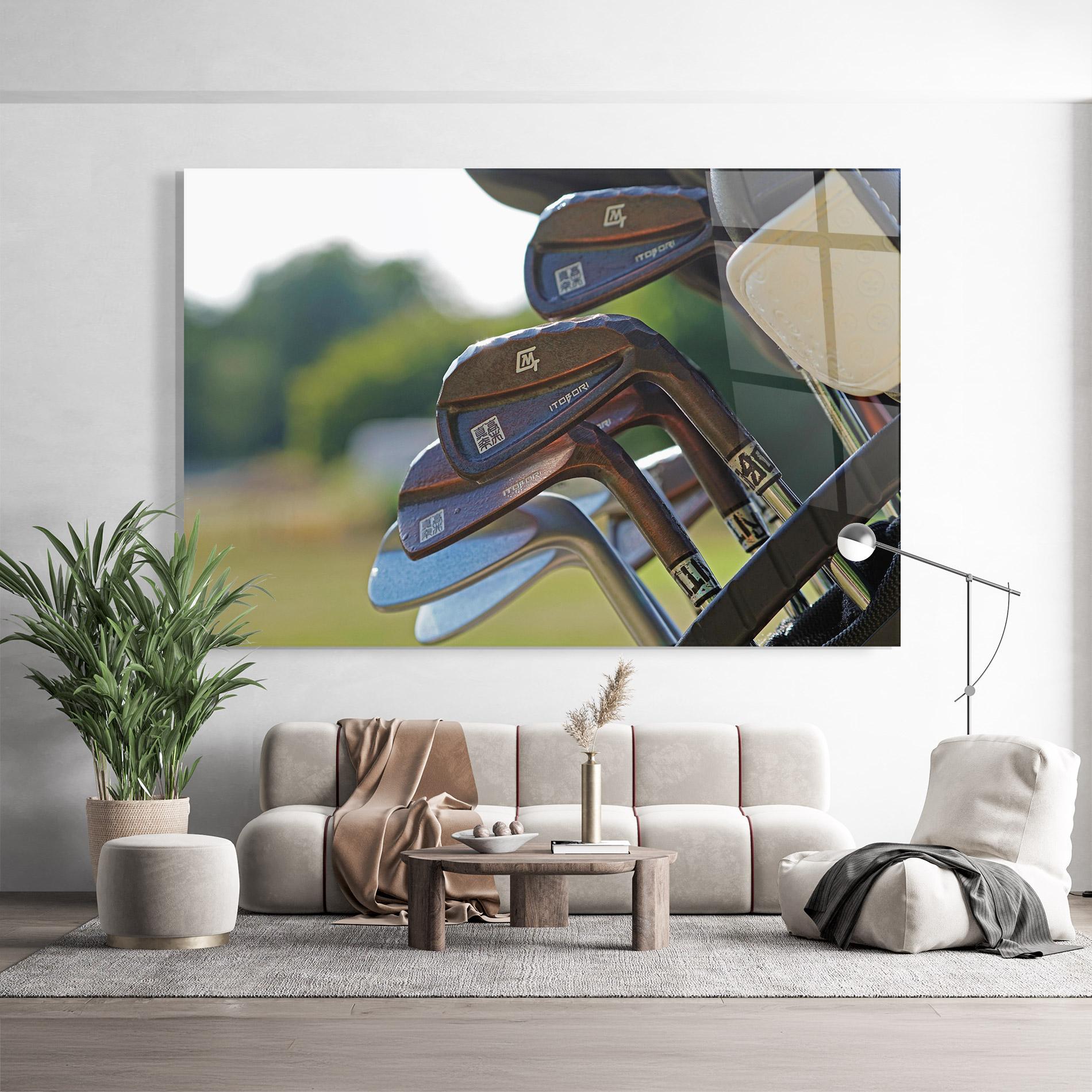 Glasbild Brown Golf Club mockup 9