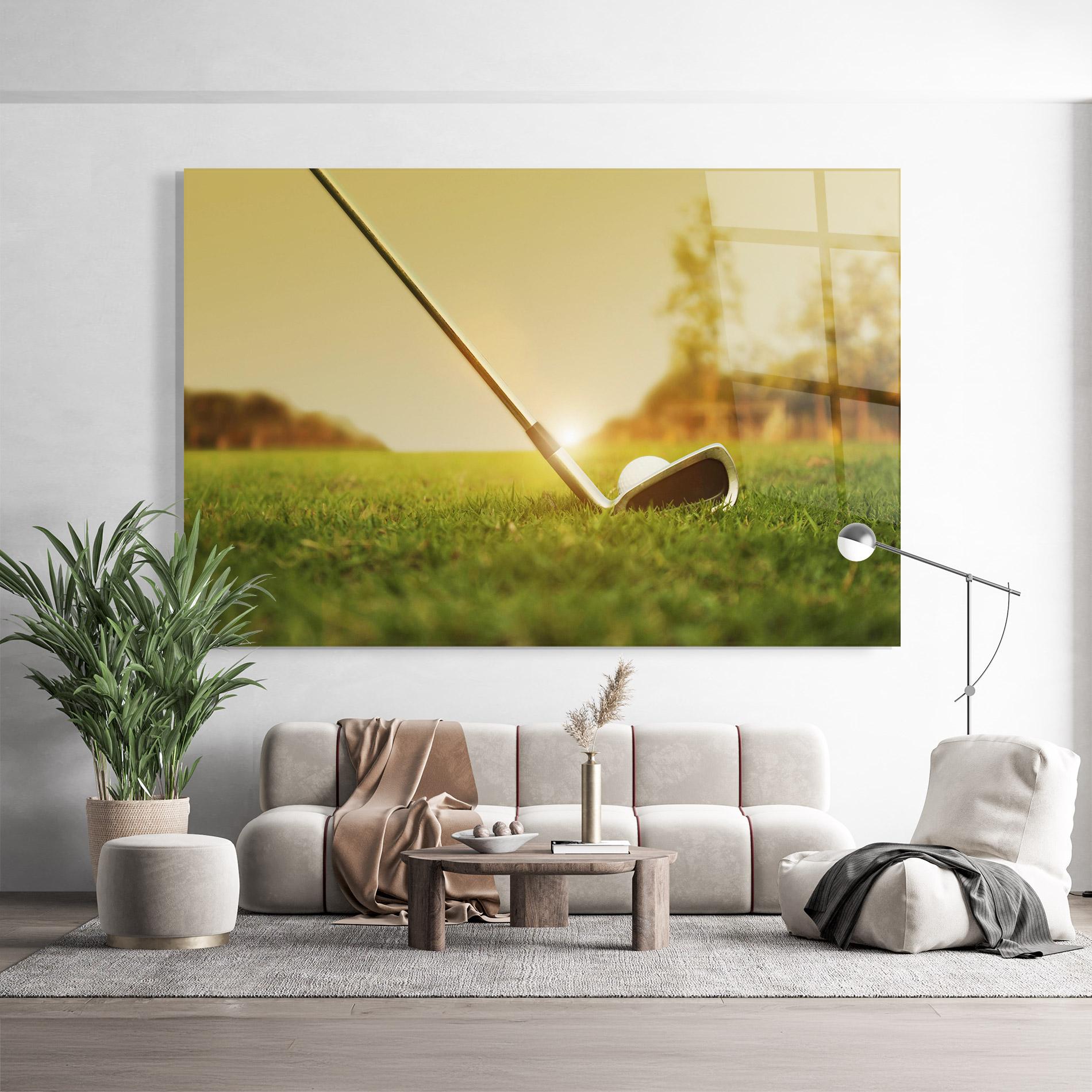 Glasbild Golf Course mockup 9