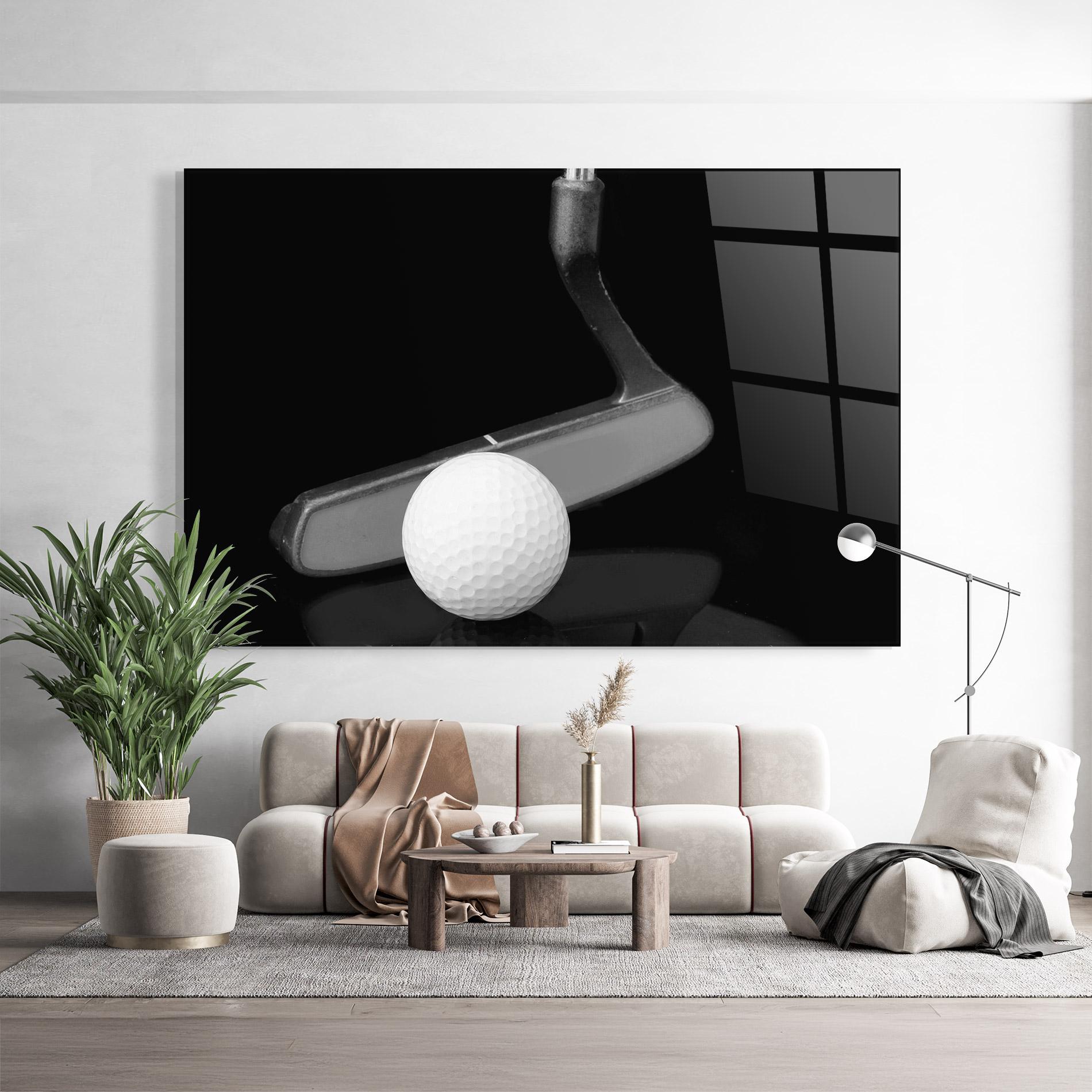 Glasbild Golf Putter Head mockup 9