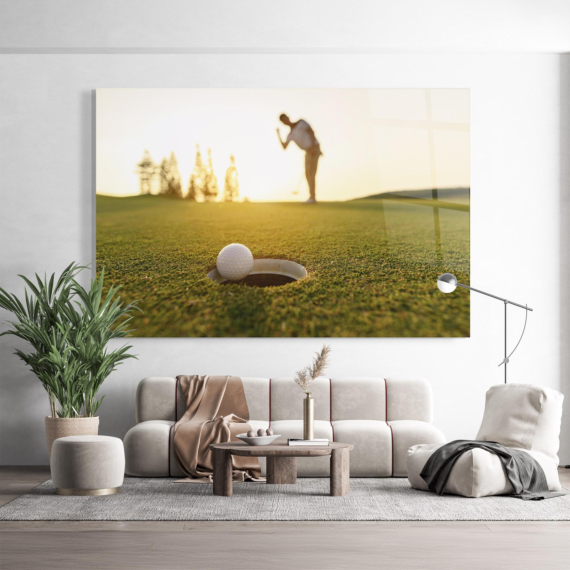 Glasbild Golfer Concept mockup 9