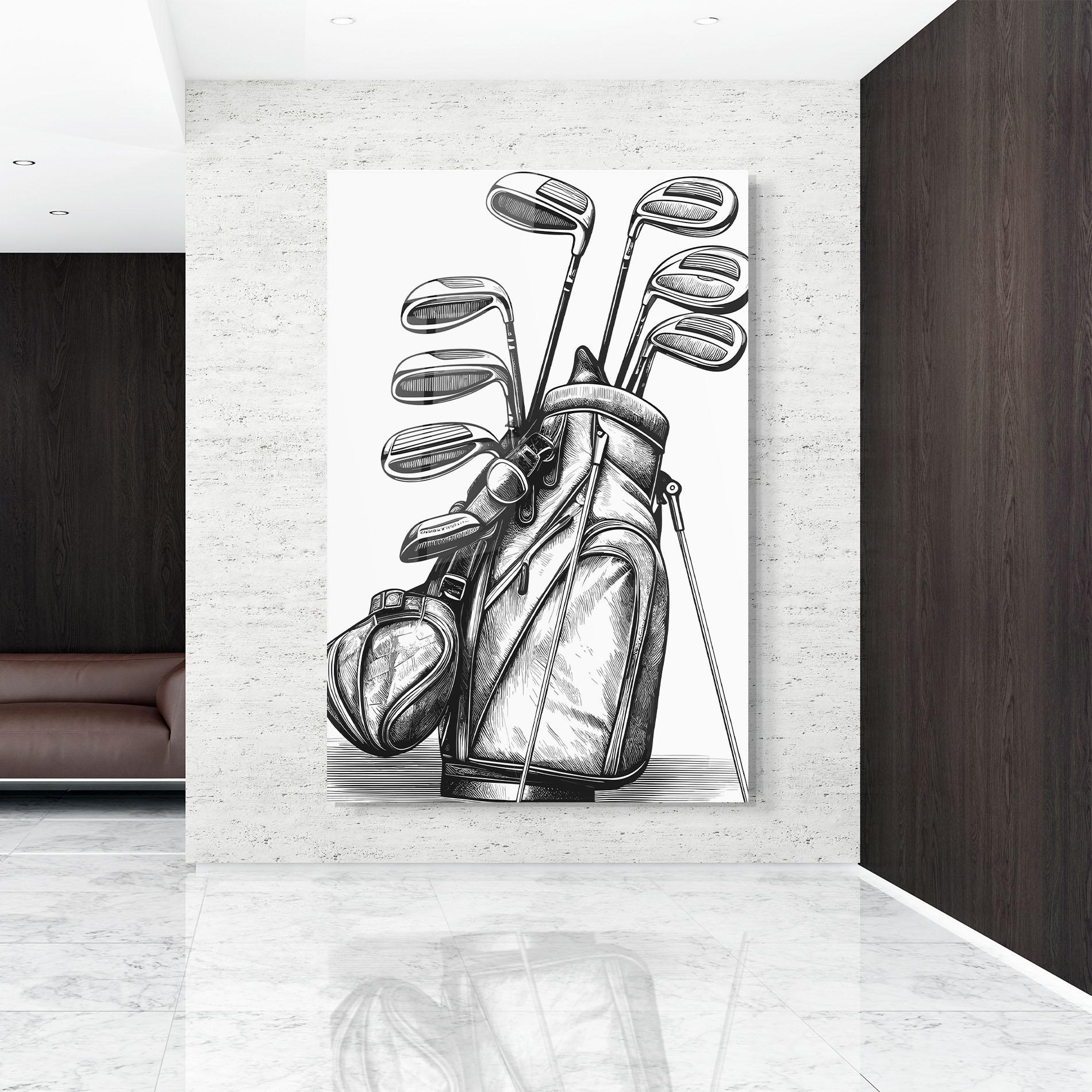 Glasbild Golf Club mockup 9