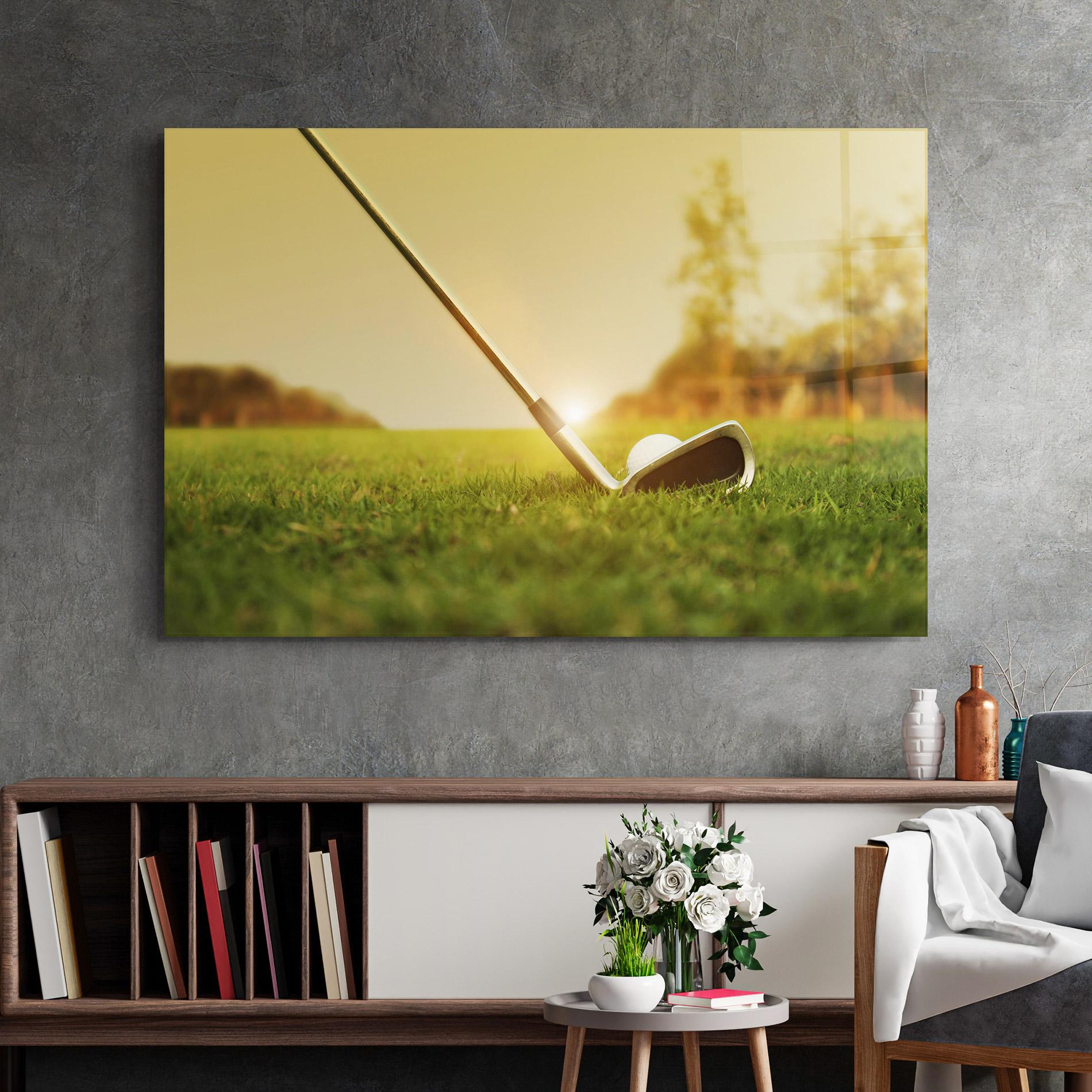 Glasbild Golf Course mockup 2