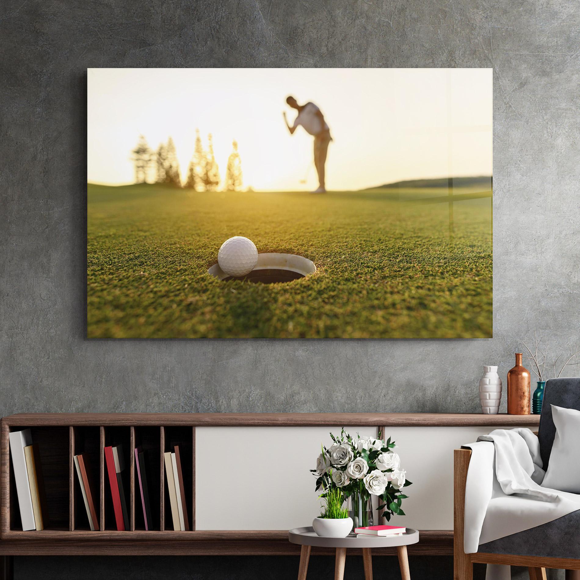 Glasbild Golfer Concept mockup 2