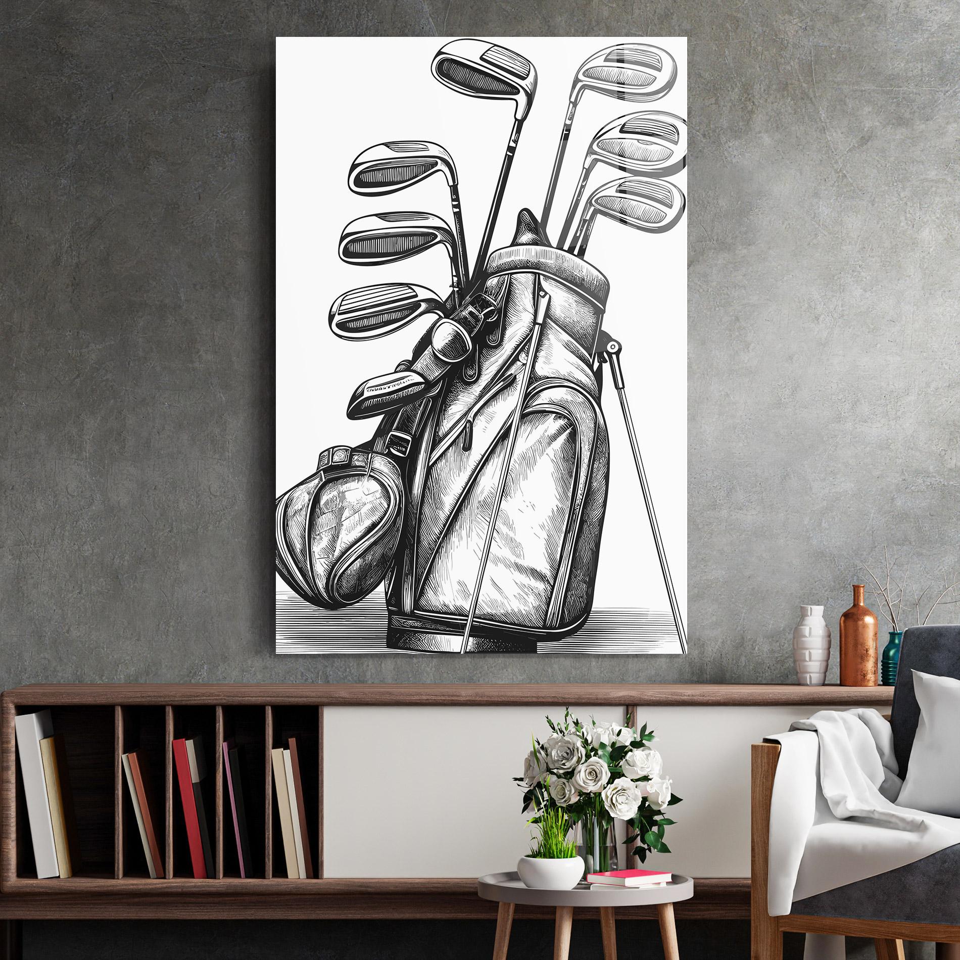 Glasbild Golf Club mockup 2