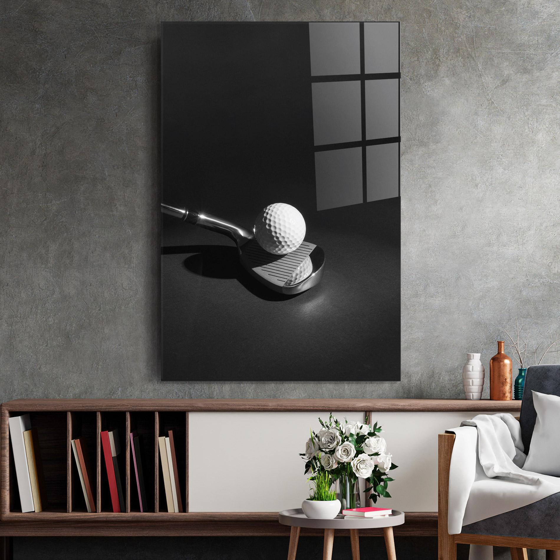 Glasbild Golf Equipment mockup 2